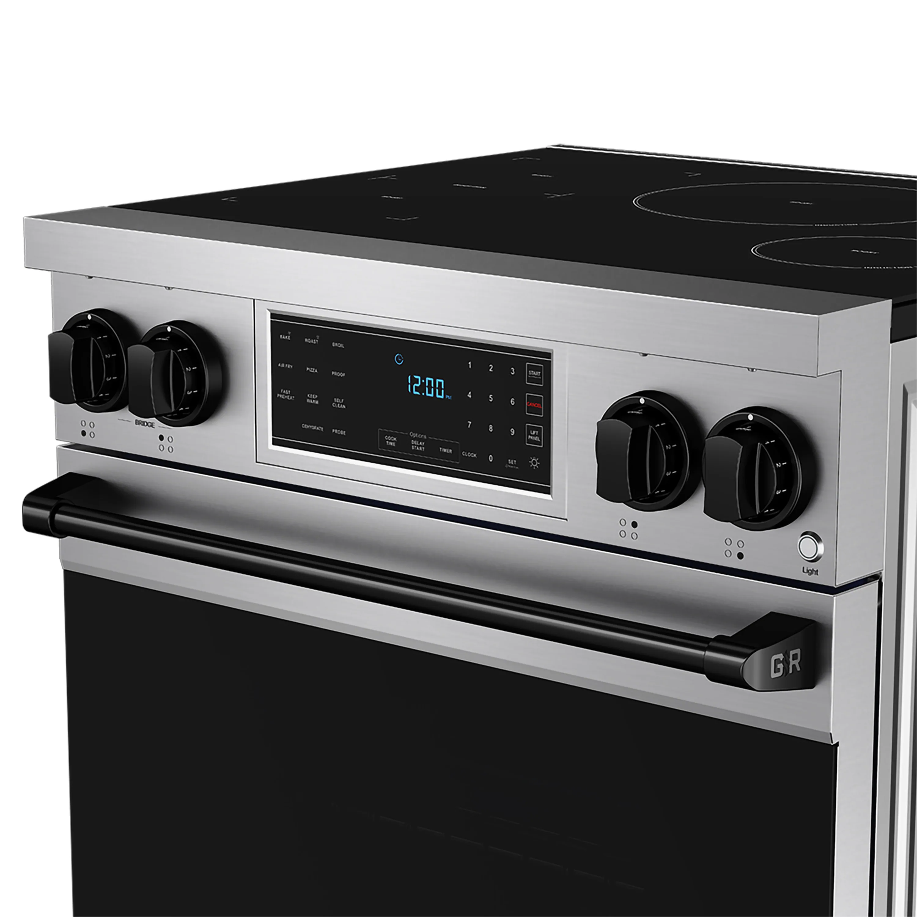 Gordon Ramsay by Thor Kitchen 30-Inch Professional Induction Range with Tilt Panel Touch Control in Stainless Steel with Black Trim (RSI30-BLK) - Image 8