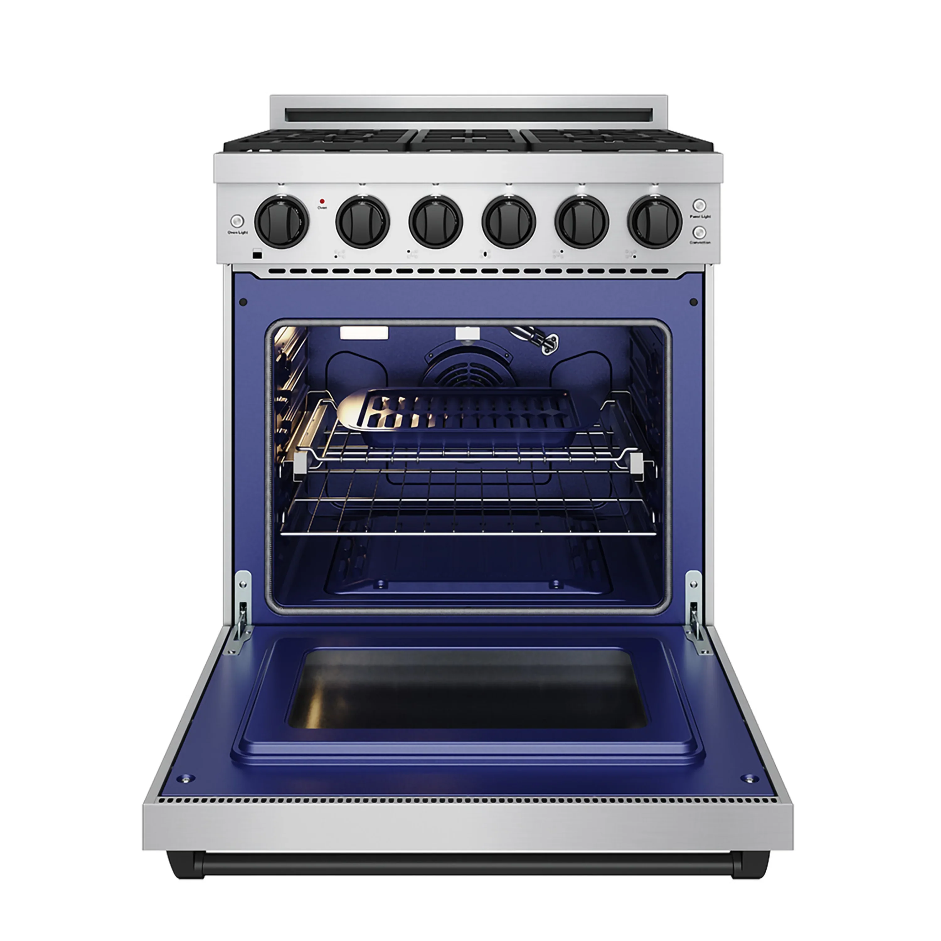 Gordon Ramsay by Thor Kitchen 30-Inch Professional Liquid Propane with Precision Knob Control in Stainless Steel with Black Trim (RSG30PLP-BLK) - Image 6