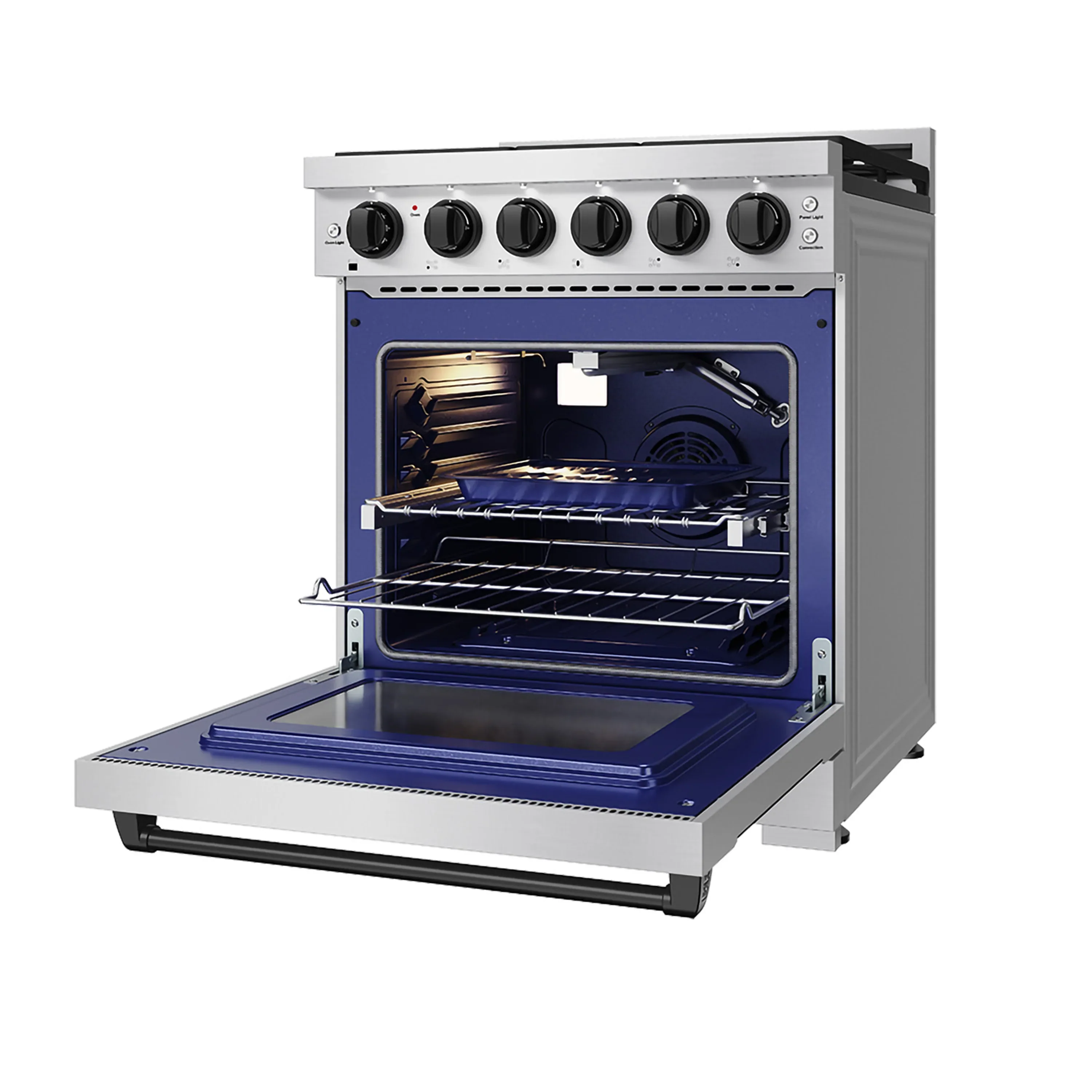 Gordon Ramsay by Thor Kitchen 30-Inch Professional Liquid Propane with Precision Knob Control in Stainless Steel with Black Trim (RSG30PLP-BLK) - Image 7