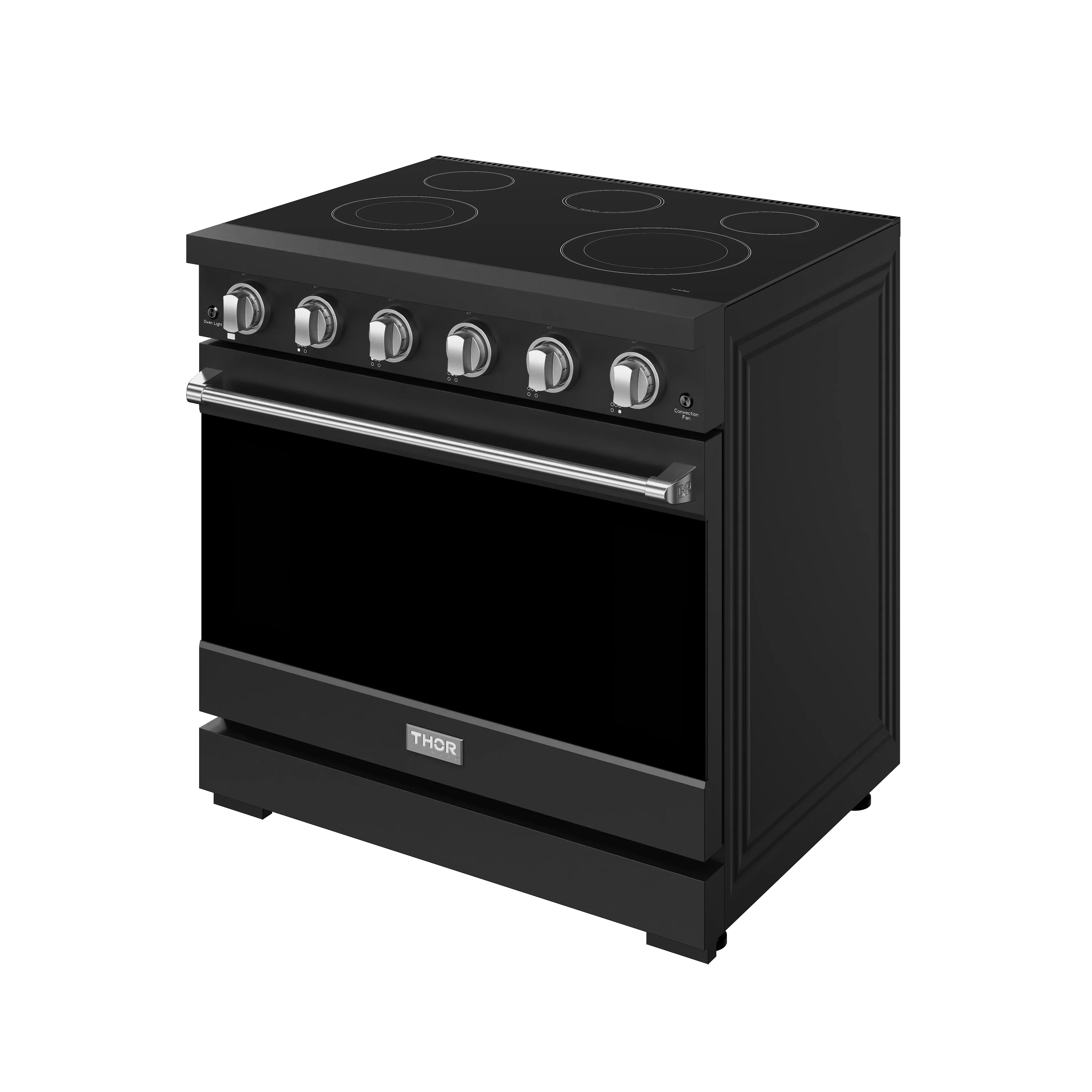 Gordon Ramsay by Thor Kitchen 36-inch Professional Electric Range in Black with Stainless Steel Trim (RSE36PB-SS) - Image 3