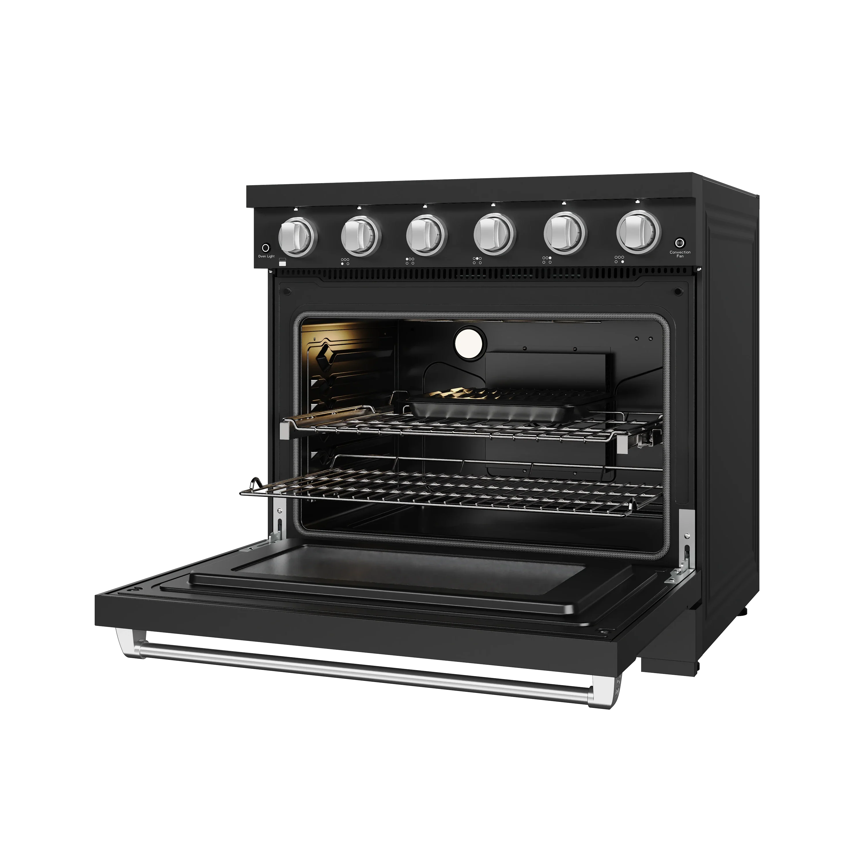 Gordon Ramsay by Thor Kitchen 36-inch Professional Electric Range in Black with Stainless Steel Trim (RSE36PB-SS) - Image 5
