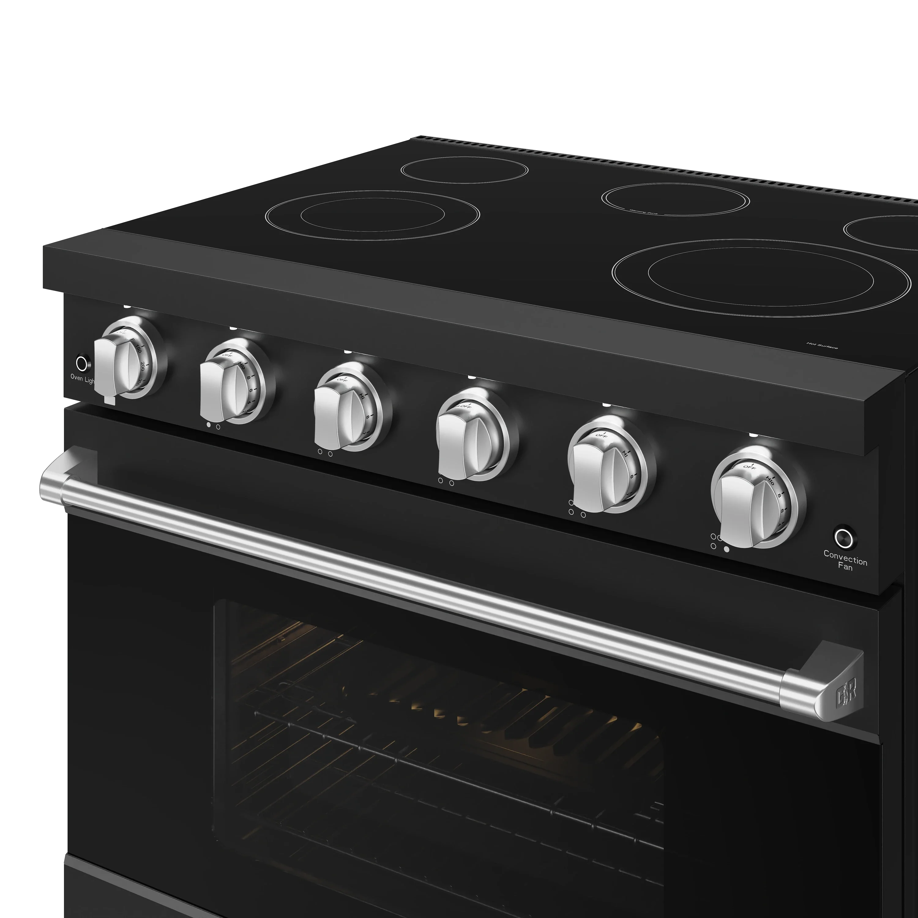 Gordon Ramsay by Thor Kitchen 36-inch Professional Electric Range in Black with Stainless Steel Trim (RSE36PB-SS) - Image 6