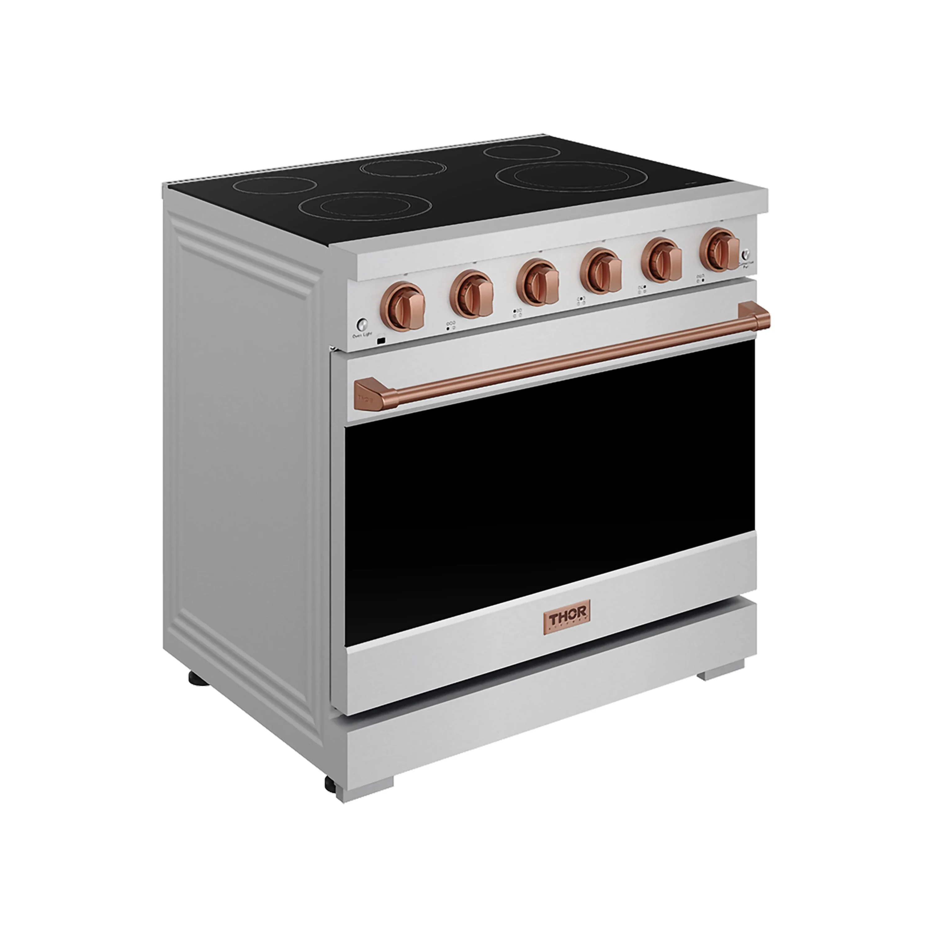 Gordon Ramsay by Thor Kitchen 36-inch Professional Electric Range in Stainless Steel with Rose Gold Trim (RSE36P-RSG) - Image 2