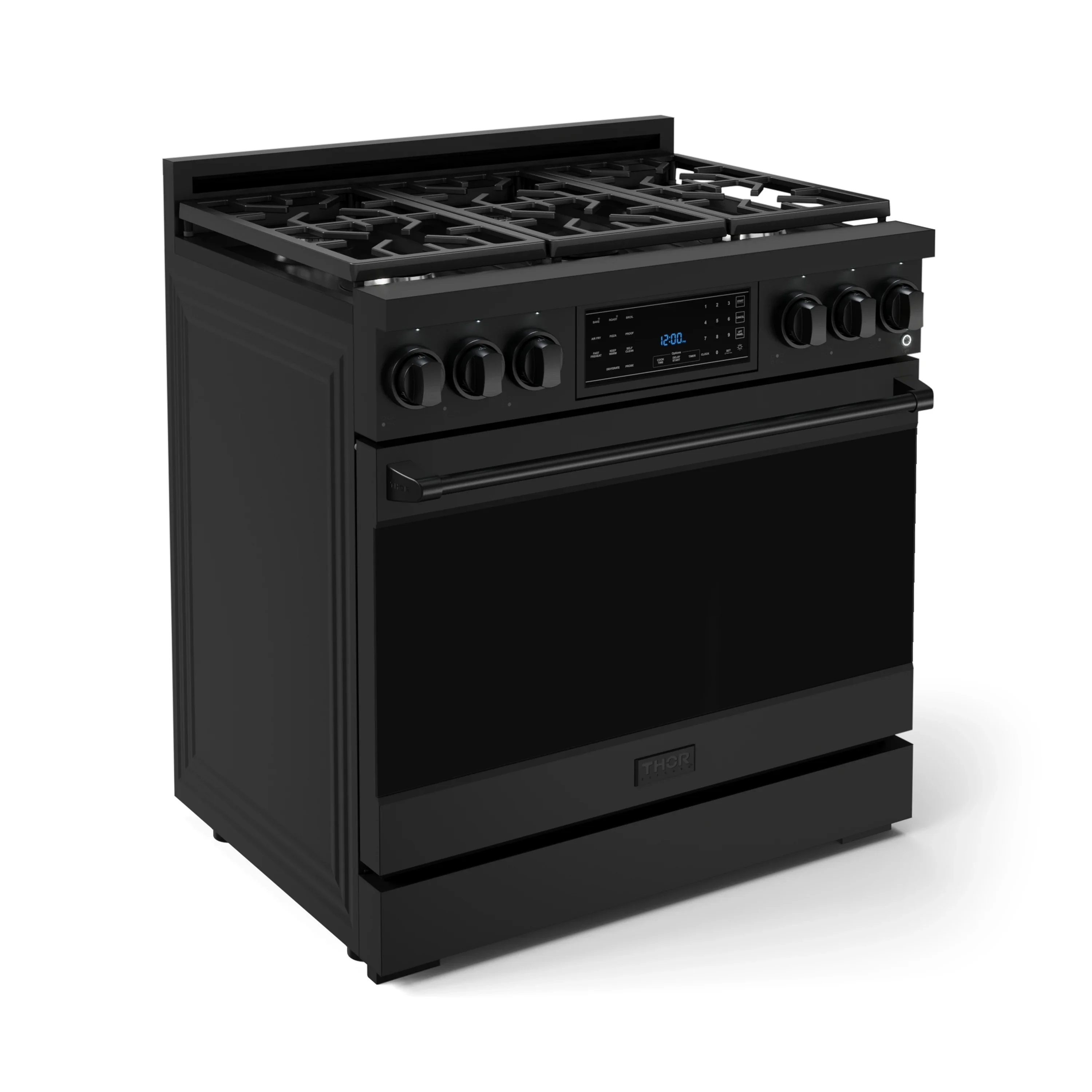 Gordon Ramsay by Thor Kitchen 36-Inch Professional Propane Gas Range with Tilt Panel Touch Control and 6.0 Cu. Ft. Self Clean Oven in Black (RSG36BLP) - Image 4
