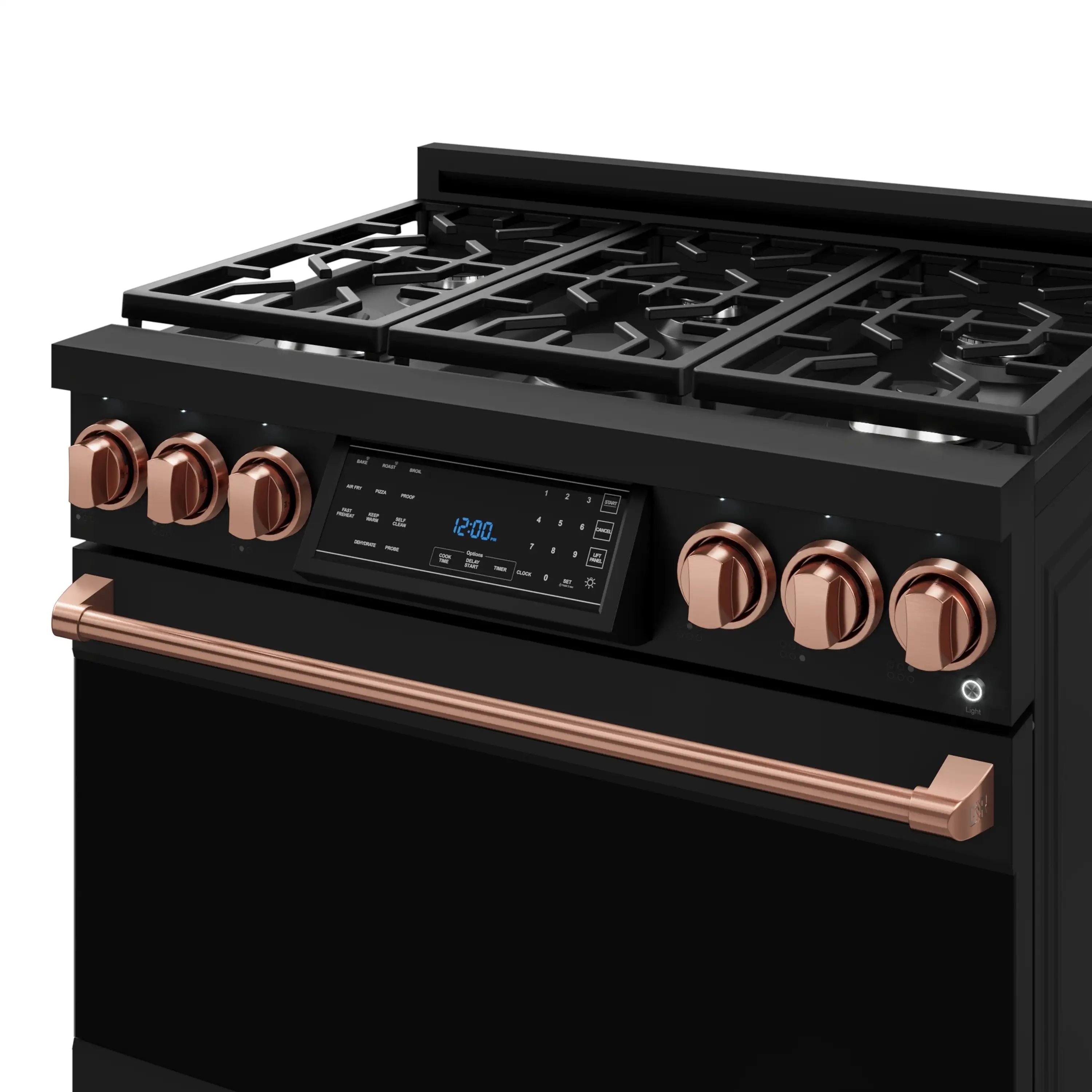 Gordon Ramsay by Thor Kitchen 36-Inch Professional Propane Gas Range with Tilt Panel Touch Control and 6.0 Cu. Ft. Self Clean Oven in Black with Rose Gold Trim (RSG36BLP-RSG) - Image 10