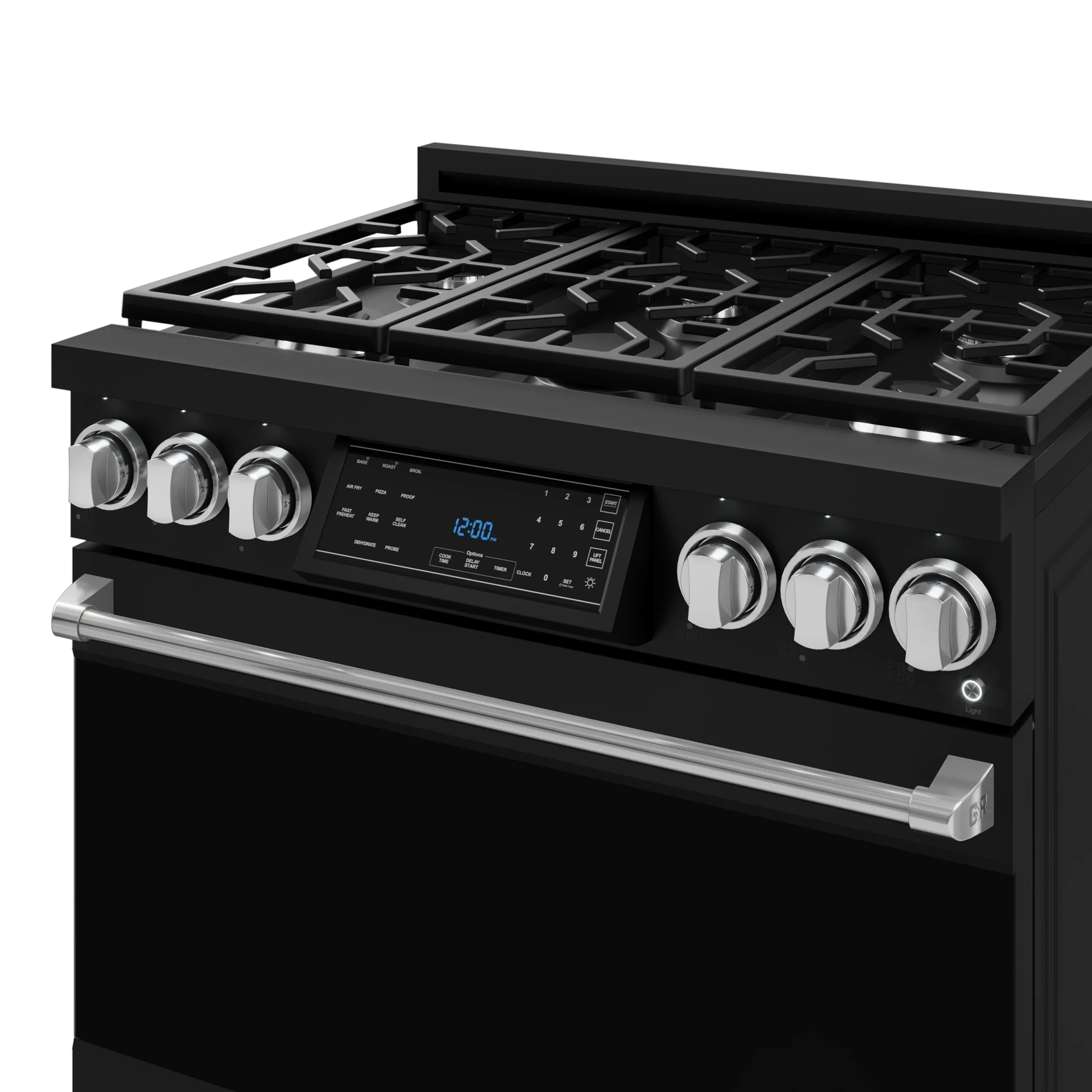 Gordon Ramsay by Thor Kitchen 36-Inch Professional Propane Gas Range with Tilt Panel Touch Control and 6.0 Cu. Ft. Self Clean Oven in Black with Stainless Steel Trim (RSG36BLP-SS) - Image 10