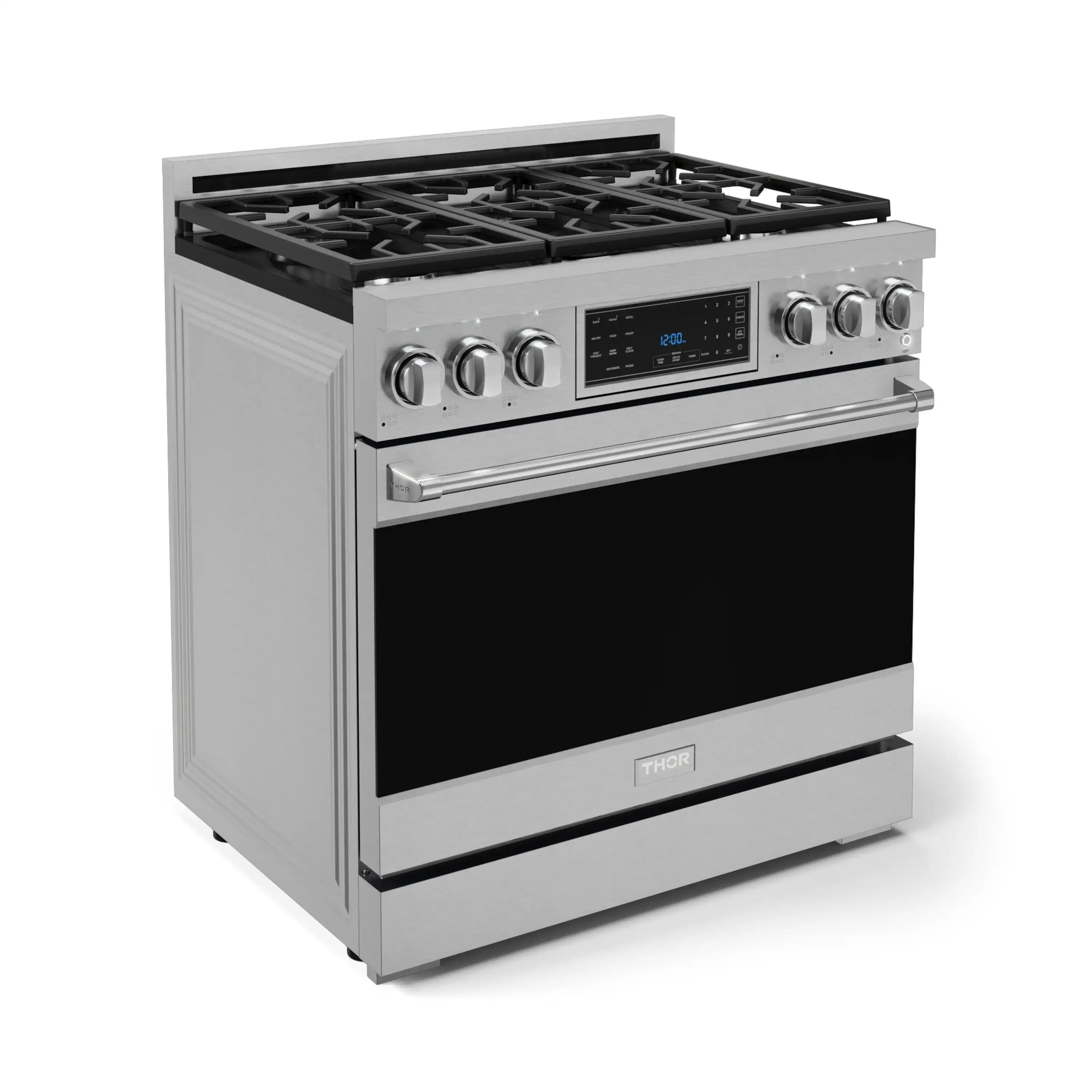 Gordon Ramsay by Thor Kitchen 36-Inch Professional Propane Gas Range with Tilt Panel Touch Control and 6.0 Cu. Ft. Self Clean Oven in Stainless Steel (RSG36LP) - Image 4