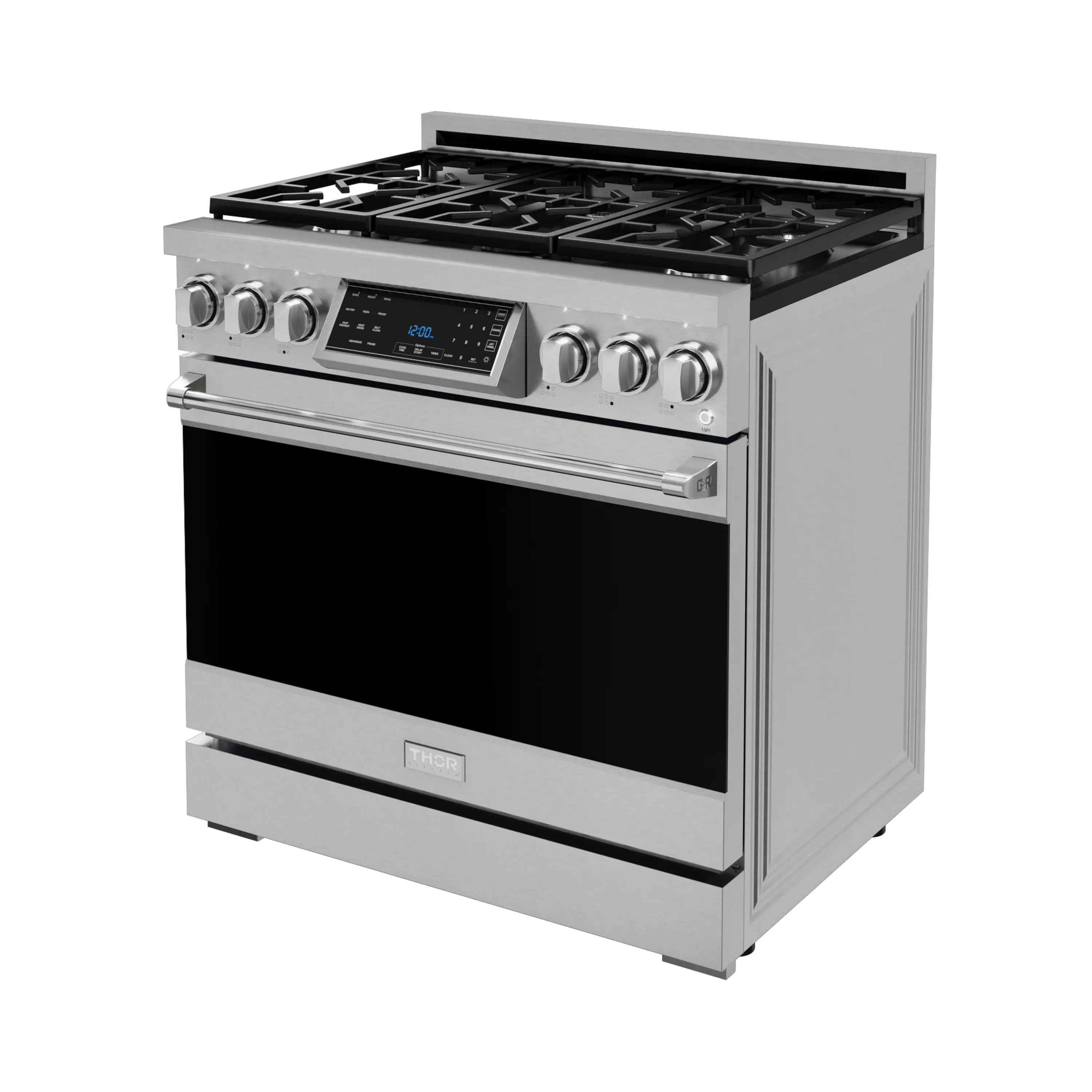 Gordon Ramsay by Thor Kitchen 36-Inch Professional Propane Gas Range with Tilt Panel Touch Control and 6.0 Cu. Ft. Self Clean Oven in Stainless Steel (RSG36LP) - Image 6