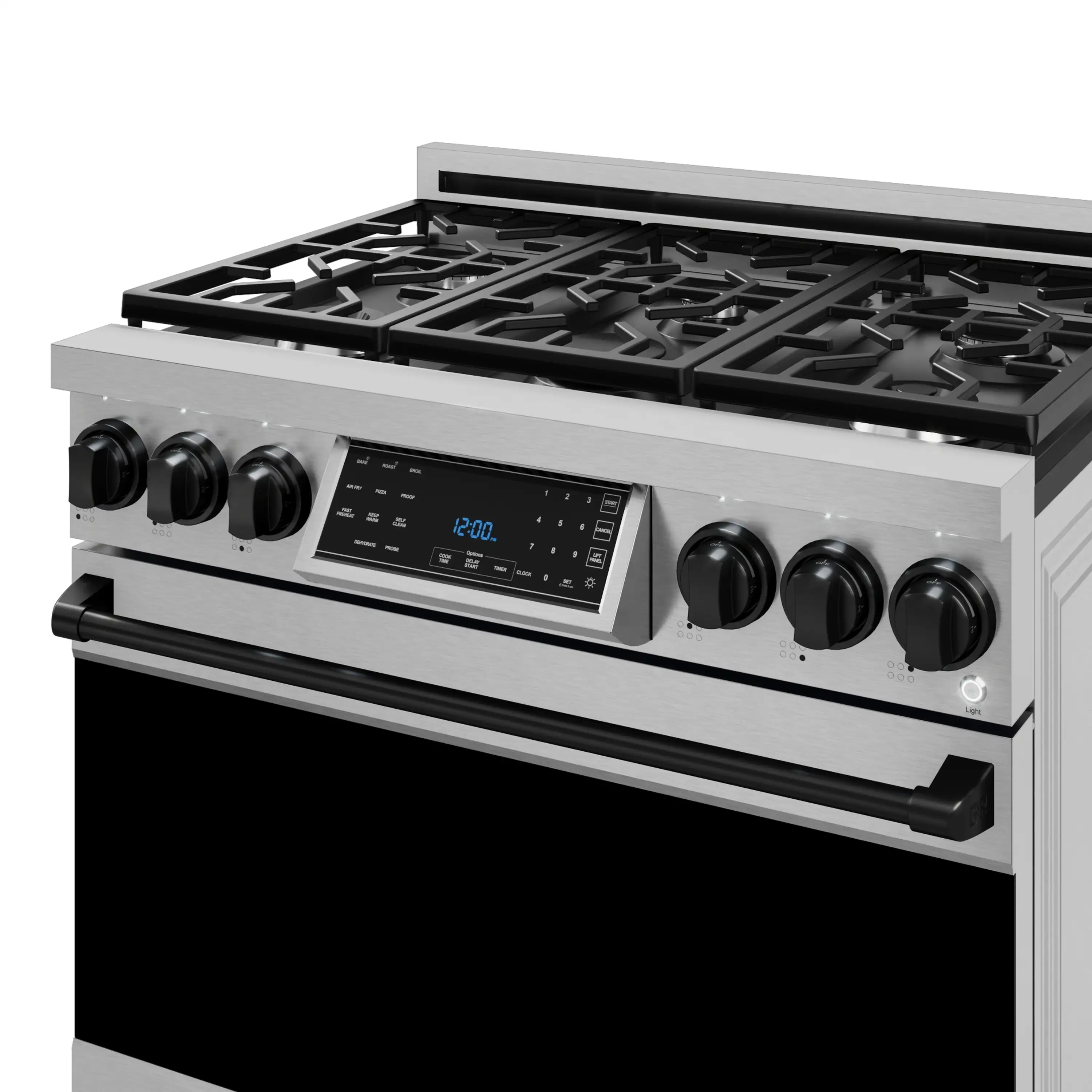 Gordon Ramsay by Thor Kitchen 36-Inch Professional Propane Gas Range with Tilt Panel Touch Control and 6.0 Cu. Ft. Self Clean Oven in Stainless Steel with Black Trim (RSG36LP-BLK) - Image 10