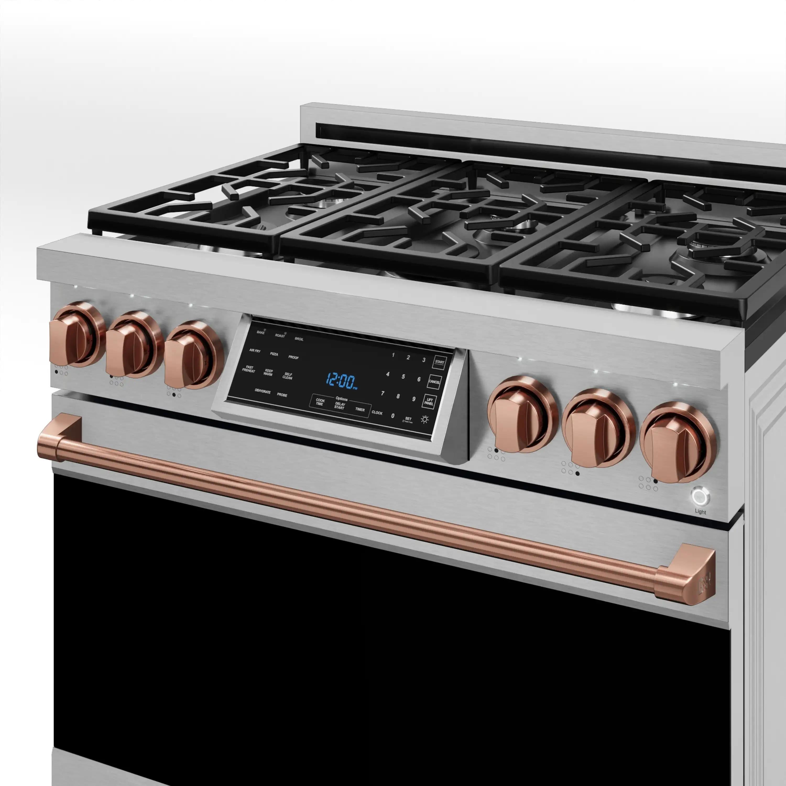 Gordon Ramsay by Thor Kitchen 36-Inch Professional Propane Gas Range with Tilt Panel Touch Control and 6.0 Cu. Ft. Self Clean Oven in Stainless Steel with Rose Gold Trim (RSG36LP-RSG) - Image 10