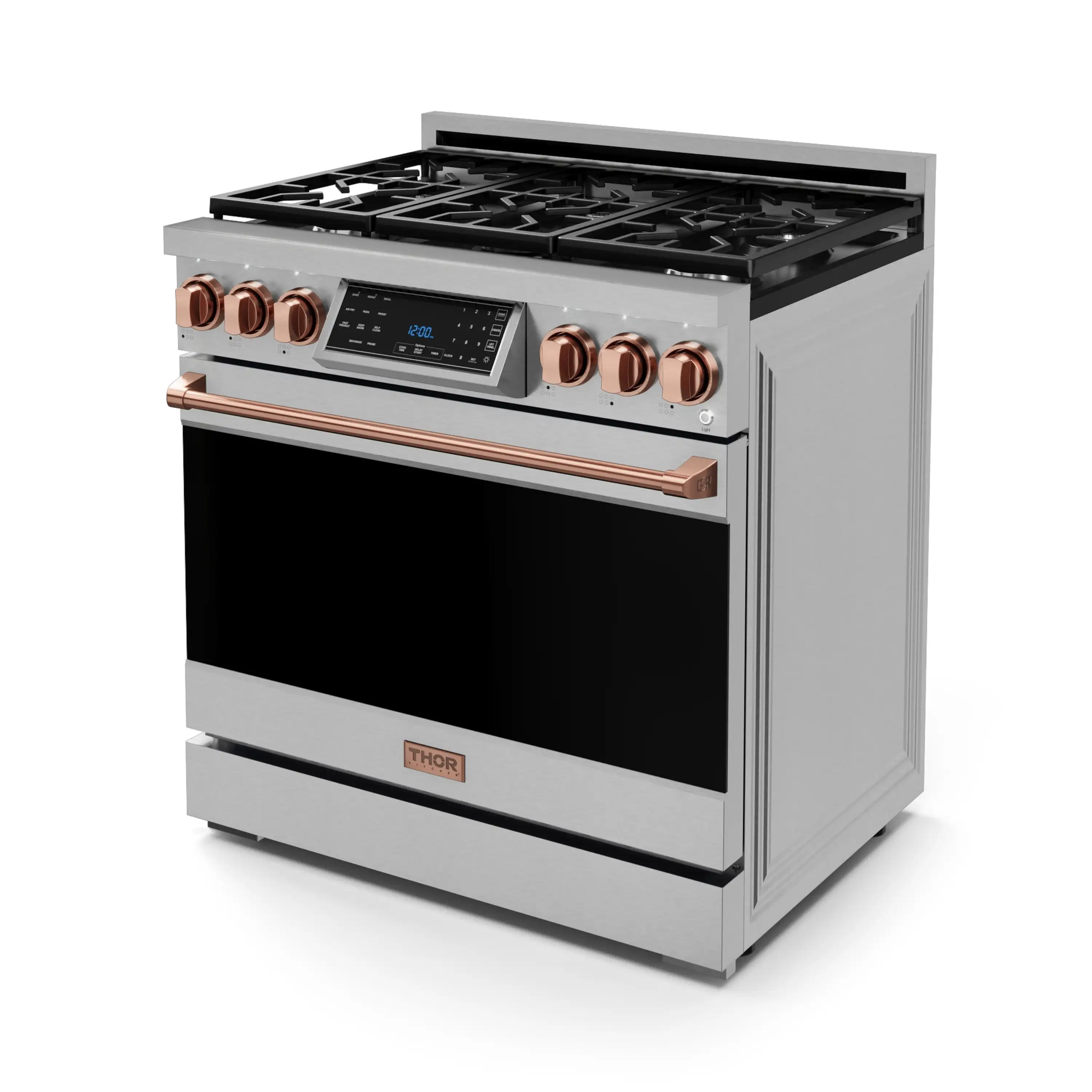 Gordon Ramsay by Thor Kitchen 36-Inch Professional Propane Gas Range with Tilt Panel Touch Control and 6.0 Cu. Ft. Self Clean Oven in Stainless Steel with Rose Gold Trim (RSG36LP-RSG) - Image 6