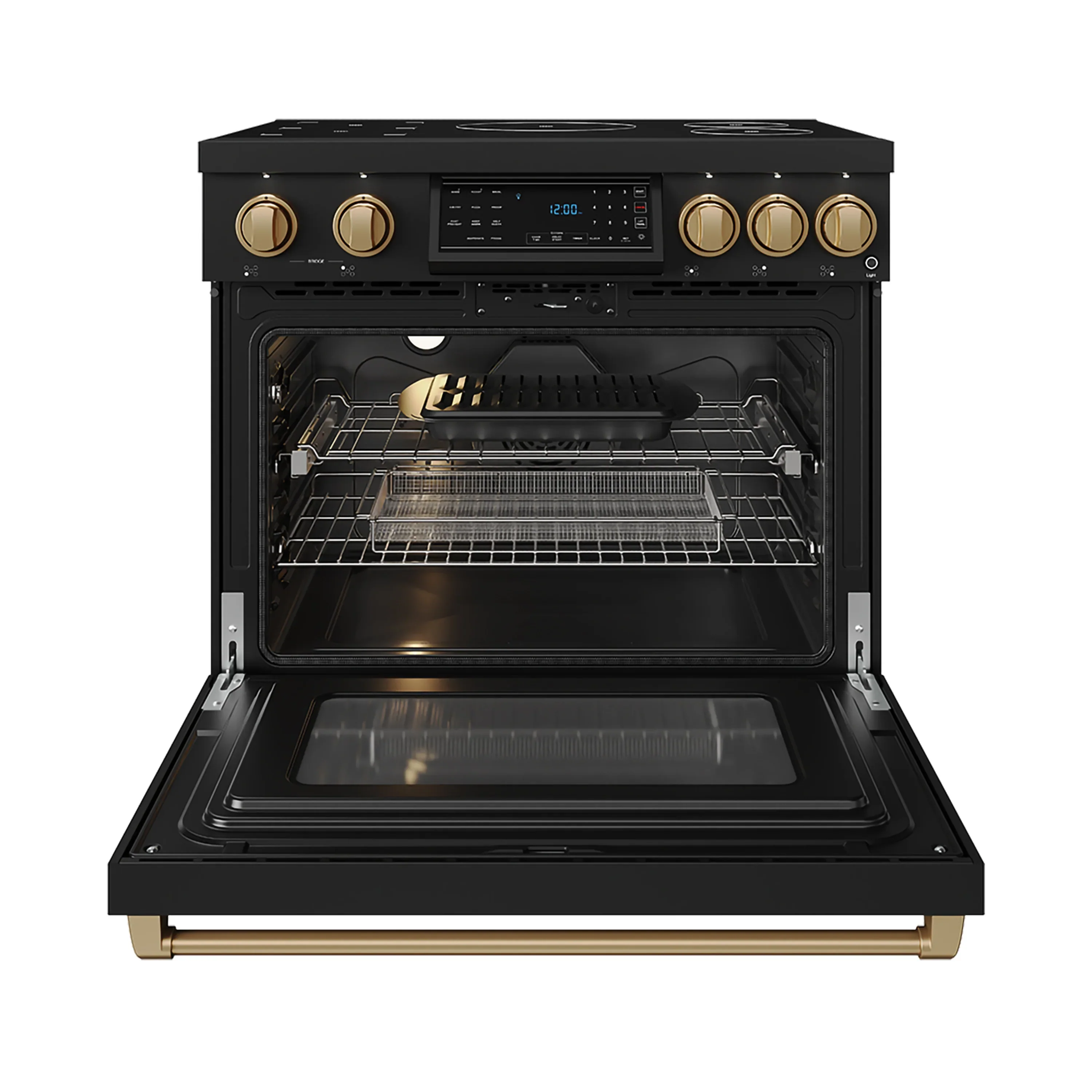 Gordon Ramsay by Thor Kitchen 36-Inch Professional Induction Range with Tilt Panel Touch Control in Black with Bronze Trim (RSI36B-BRZ) - Image 5