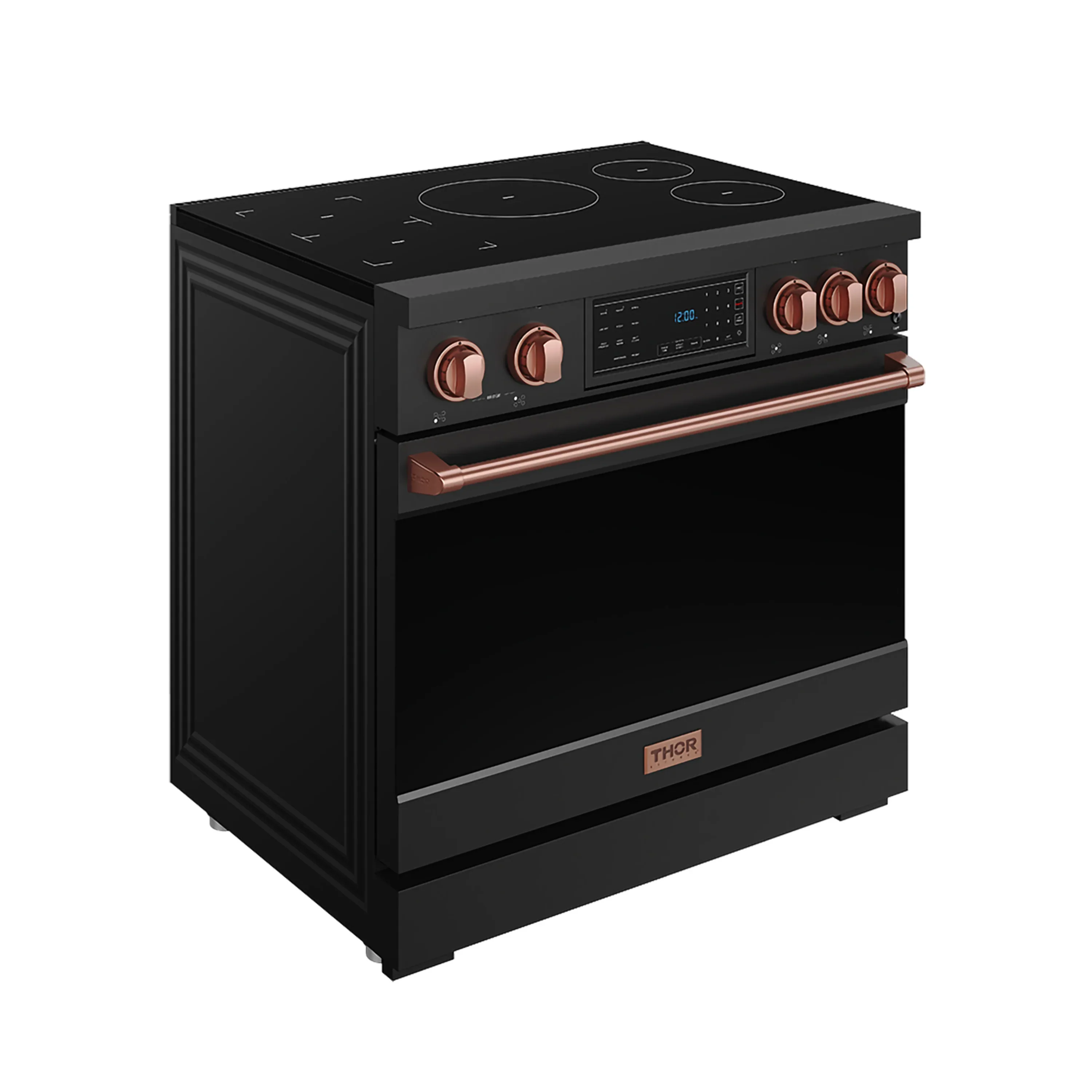 Gordon Ramsay by Thor Kitchen 36-Inch Professional Induction Range with Tilt Panel Touch Control in Black and Rose Gold (RSI36B-RSG) - Image 3