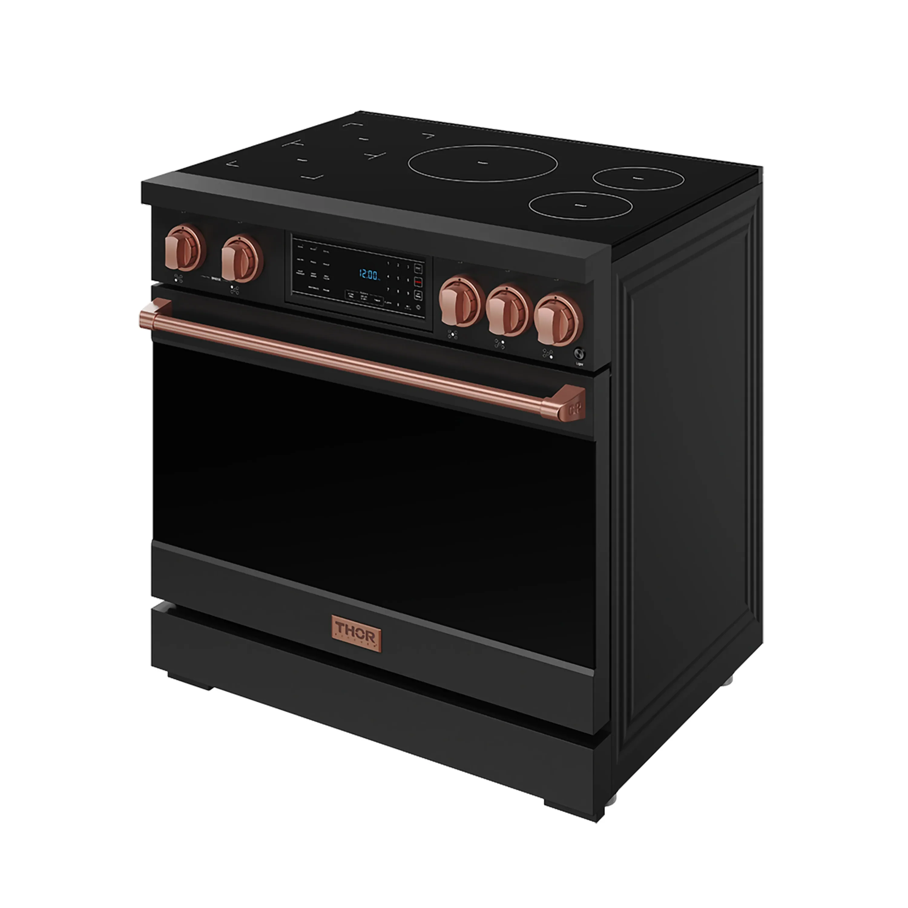Gordon Ramsay by Thor Kitchen 36-Inch Professional Induction Range with Tilt Panel Touch Control in Black and Rose Gold (RSI36B-RSG) - Image 4