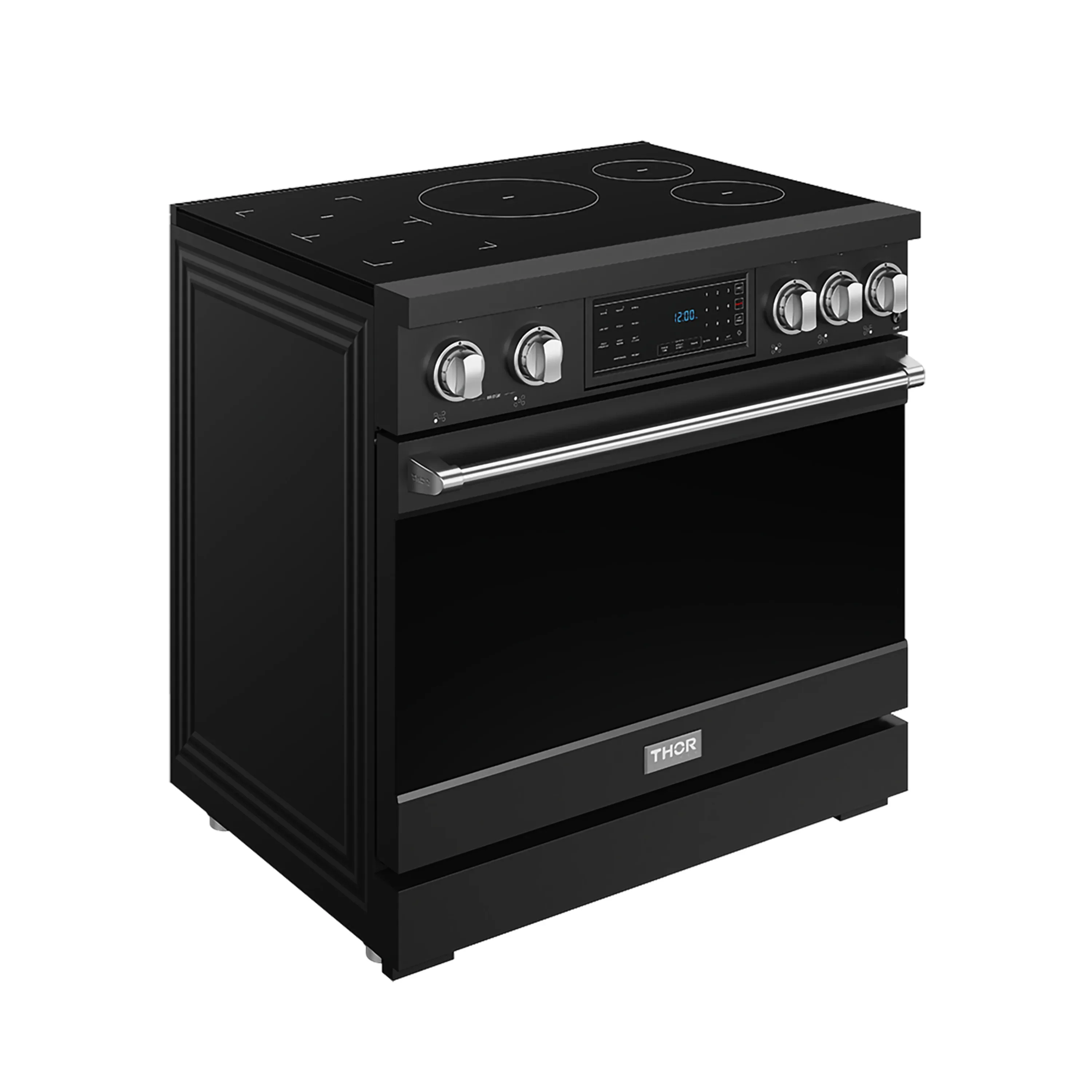 Gordon Ramsay by Thor Kitchen 36-Inch Professional Induction Range with Tilt Panel Touch Control in Black and Stainless Steel (RSI36B-SS) - Image 3
