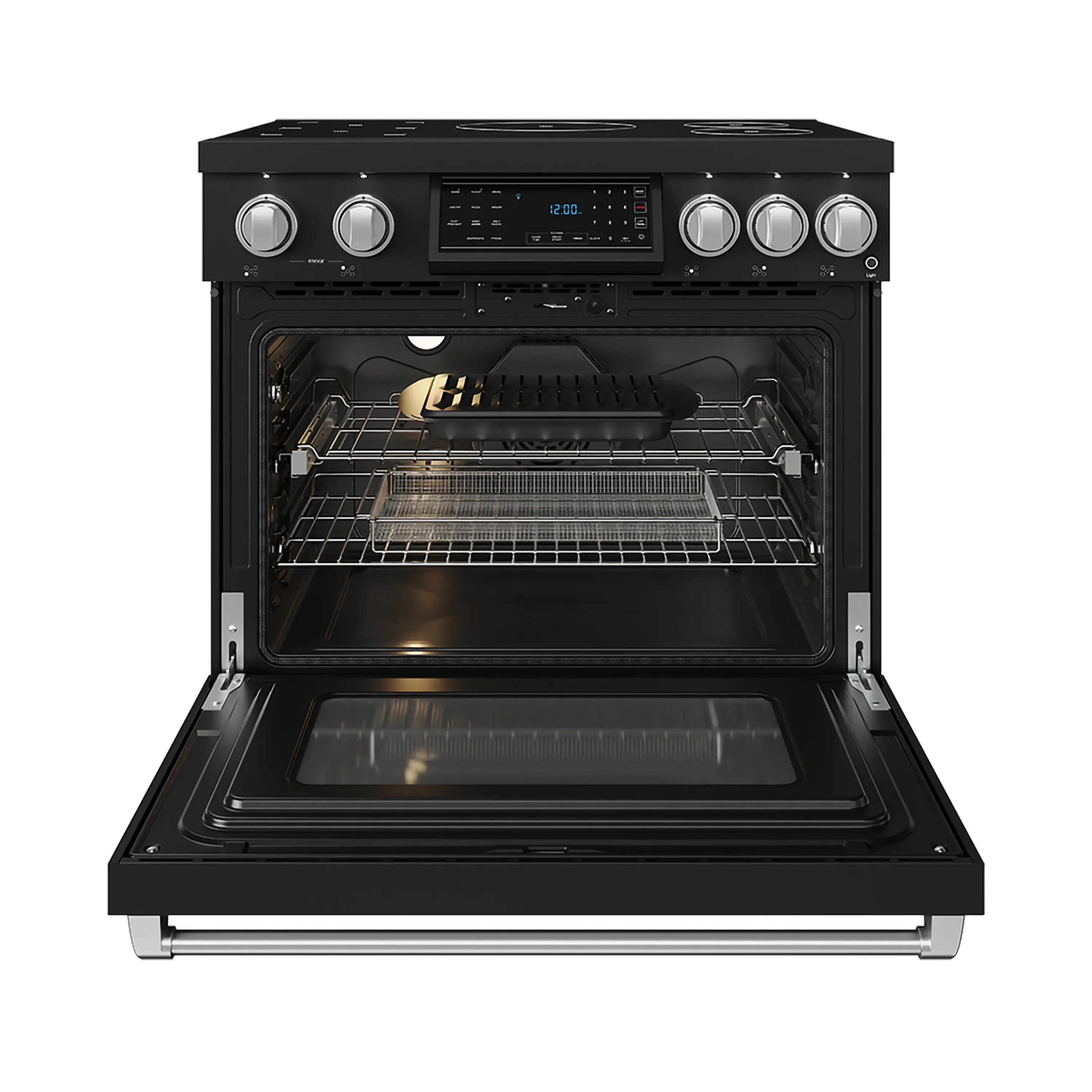 Gordon Ramsay by Thor Kitchen 36-Inch Professional Induction Range with Tilt Panel Touch Control in Black and Stainless Steel (RSI36B-SS) - Image 5