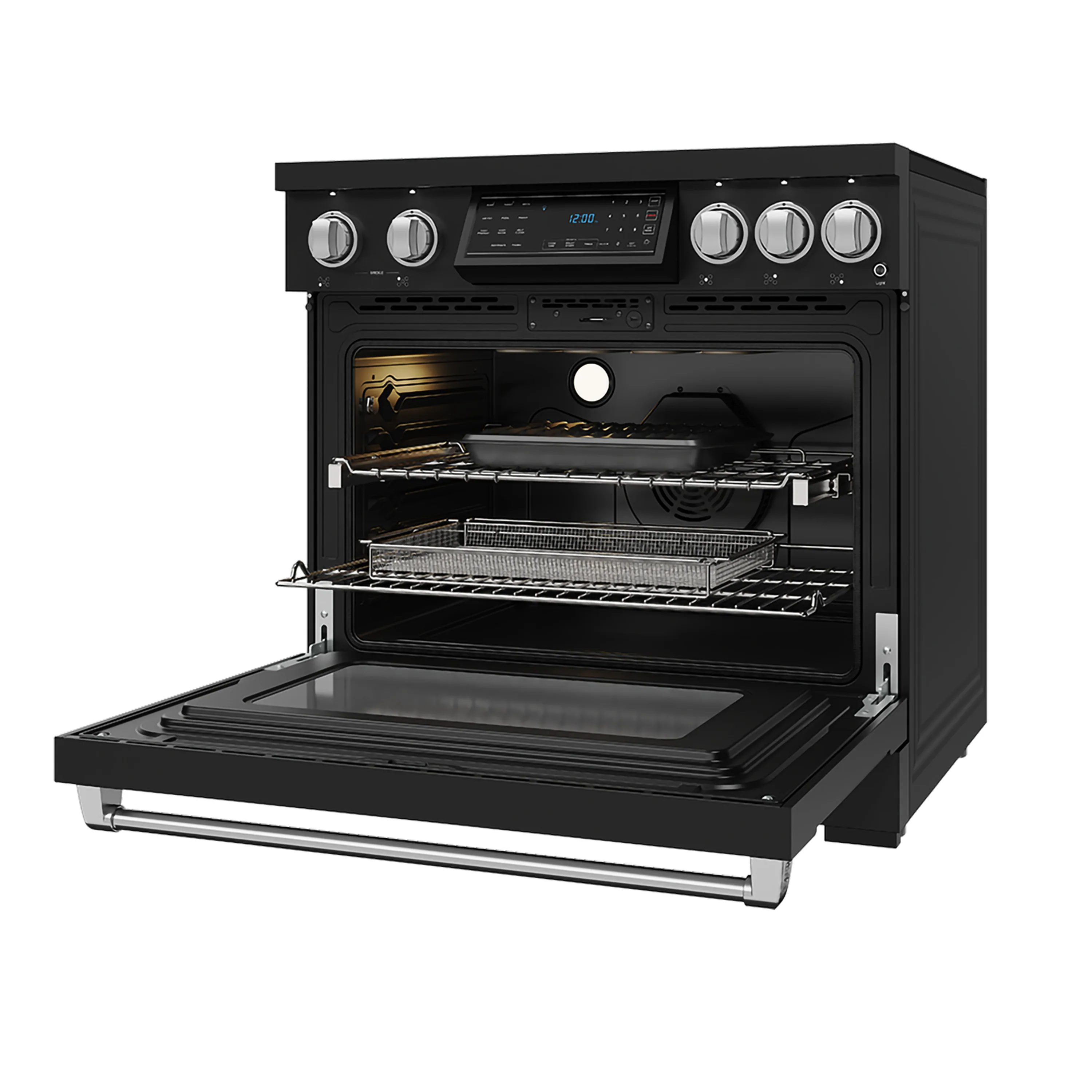 Gordon Ramsay by Thor Kitchen 36-Inch Professional Induction Range with Tilt Panel Touch Control in Black and Stainless Steel (RSI36B-SS) - Image 6