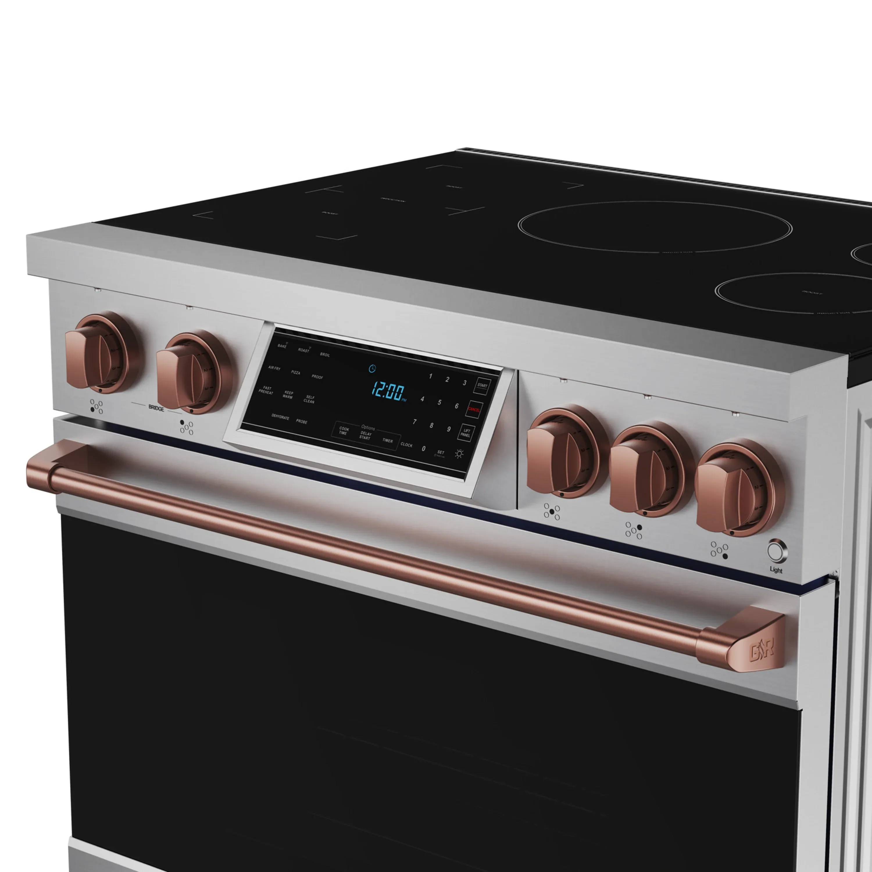 Gordon Ramsay by Thor Kitchen 36-Inch Professional Induction Range with Tilt Panel Touch Control in Stainless Steel with Rose Gold Trim (RSI36-RSG) - Image 7
