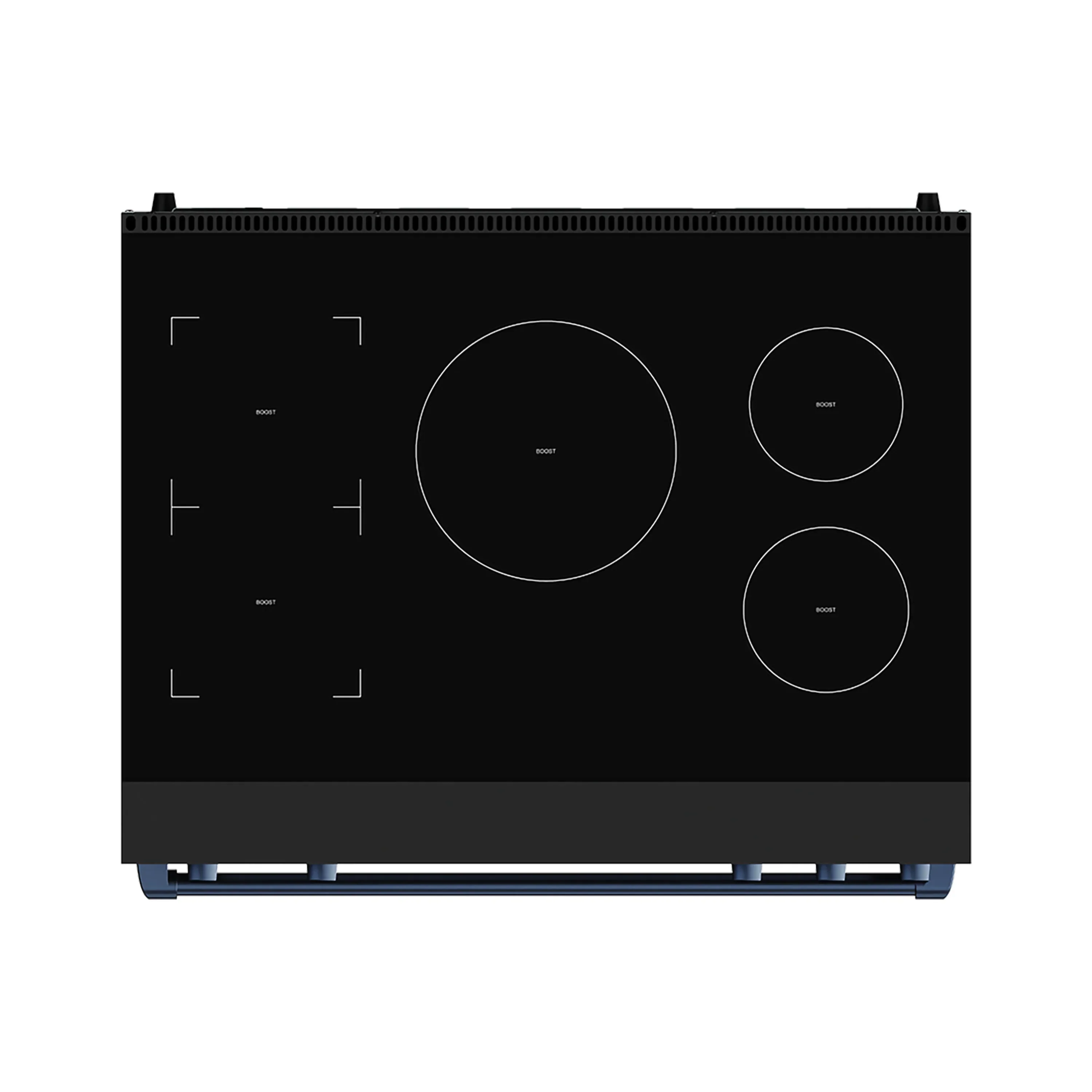 Gordon Ramsay by Thor Kitchen 36-Inch Professional Induction Range with Tilt Panel Touch Control in Black with Blue Trim (RSI36B-BLU) - Image 2