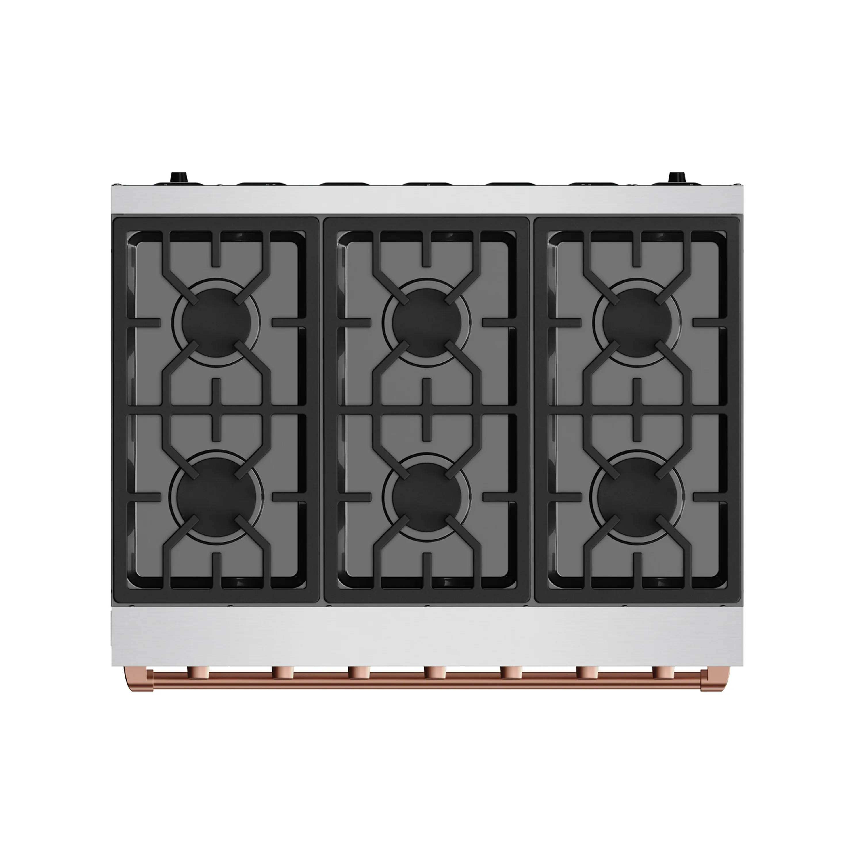 Gordon Ramsay by Thor Kitchen 36-inch Professional Propane Gas Range with Precision Knob in Stainless Steel and Rose Gold Trim (RSG36PLP-RSG) - Image 2