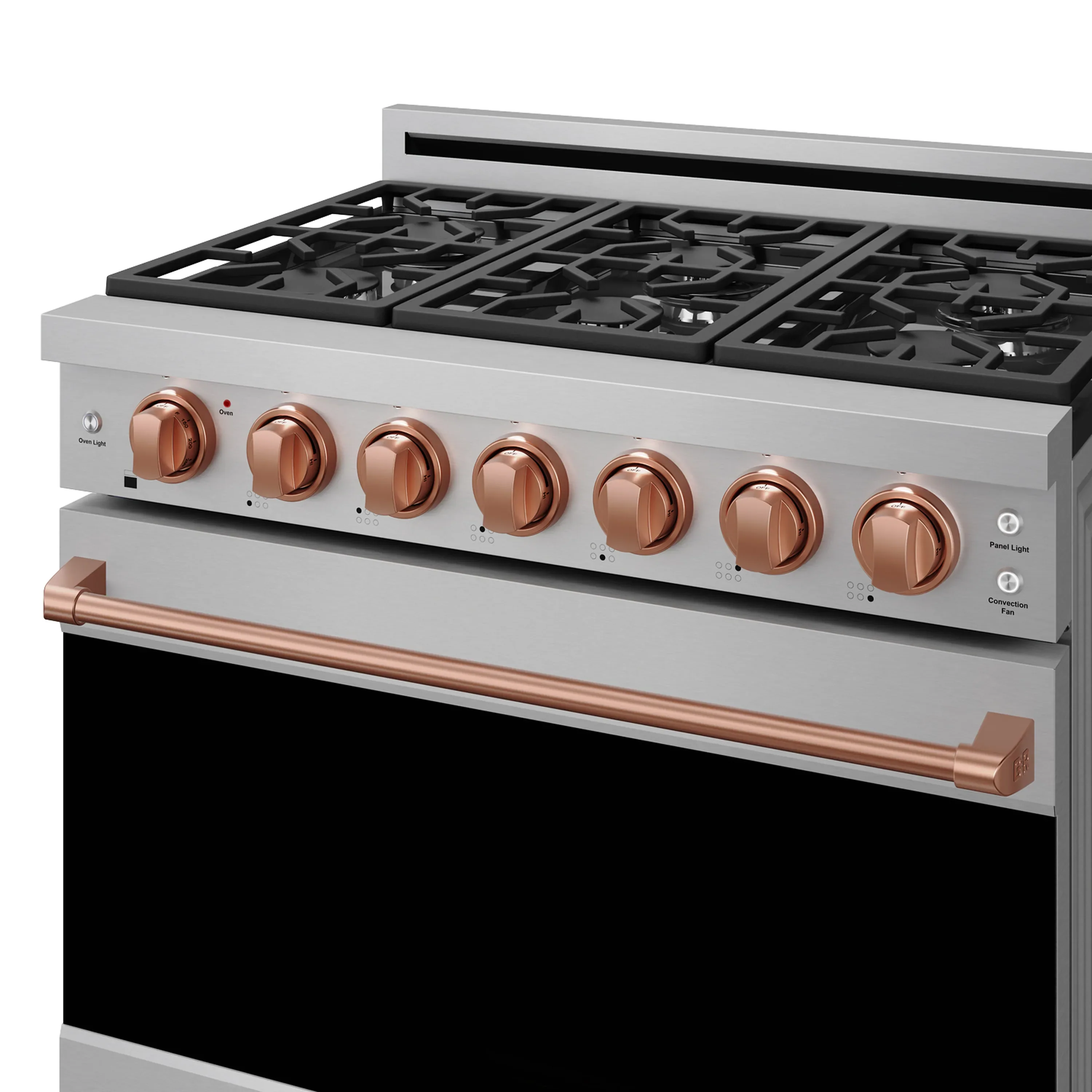 Gordon Ramsay by Thor Kitchen 36-inch Professional Propane Gas Range with Precision Knob in Stainless Steel and Rose Gold Trim (RSG36PLP-RSG) - Image 5