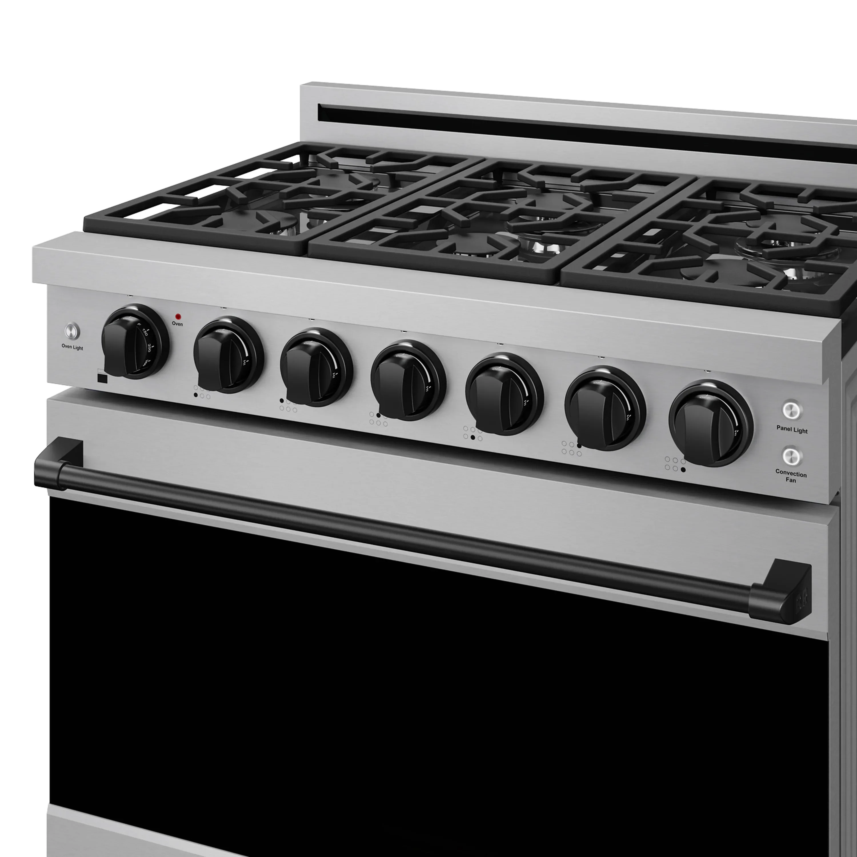 Gordon Ramsay by Thor Kitchen 36-inch Professional Propane Gas Range with Precision Knob in Stainless Steel and Black Trim (RSG36PLP-BLK) - Image 5
