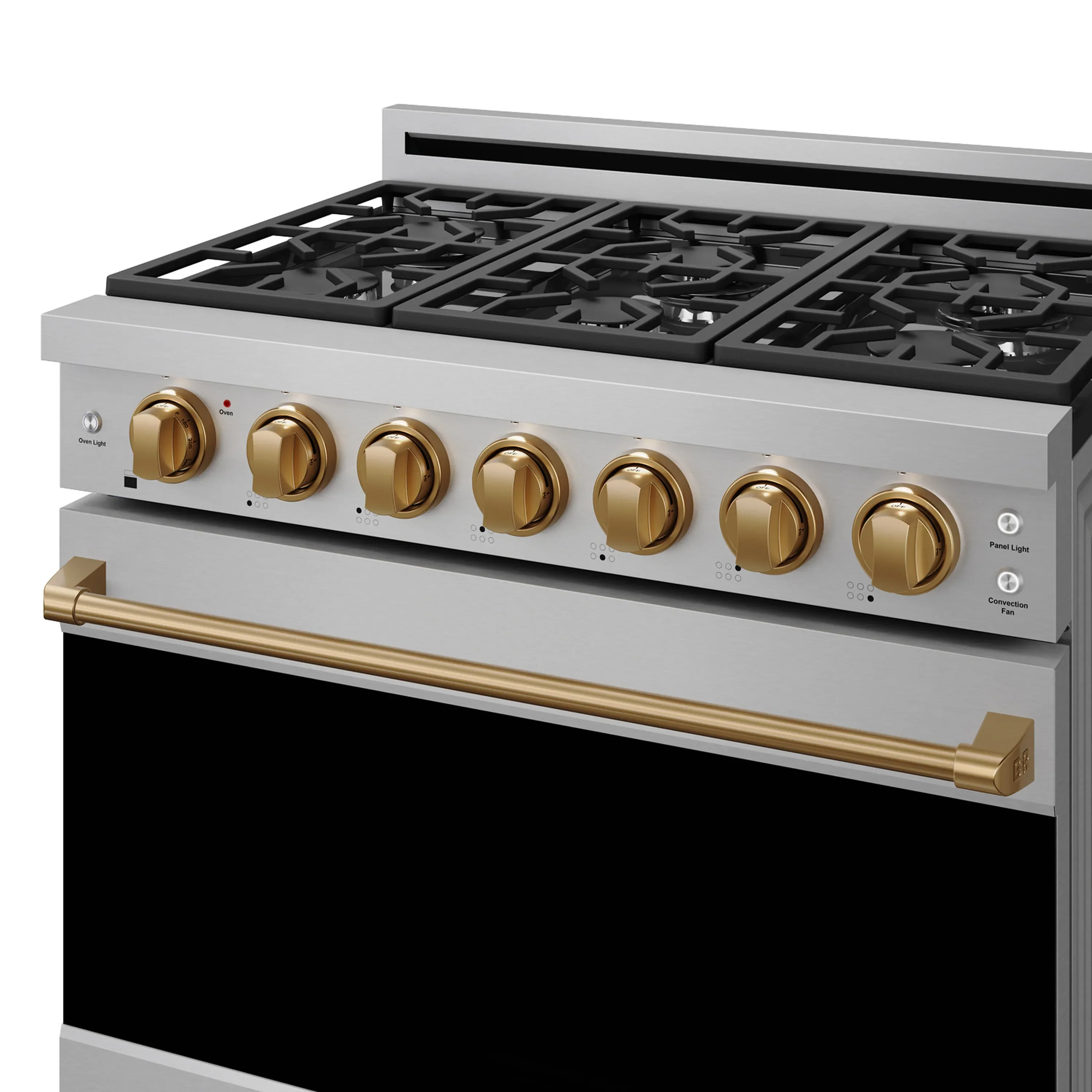 Gordon Ramsay by Thor Kitchen 36-inch Professional Natural Gas Range with Precision Knob in Stainless Steel and Bronze Trim (RSG36P-BRZ) - Image 5