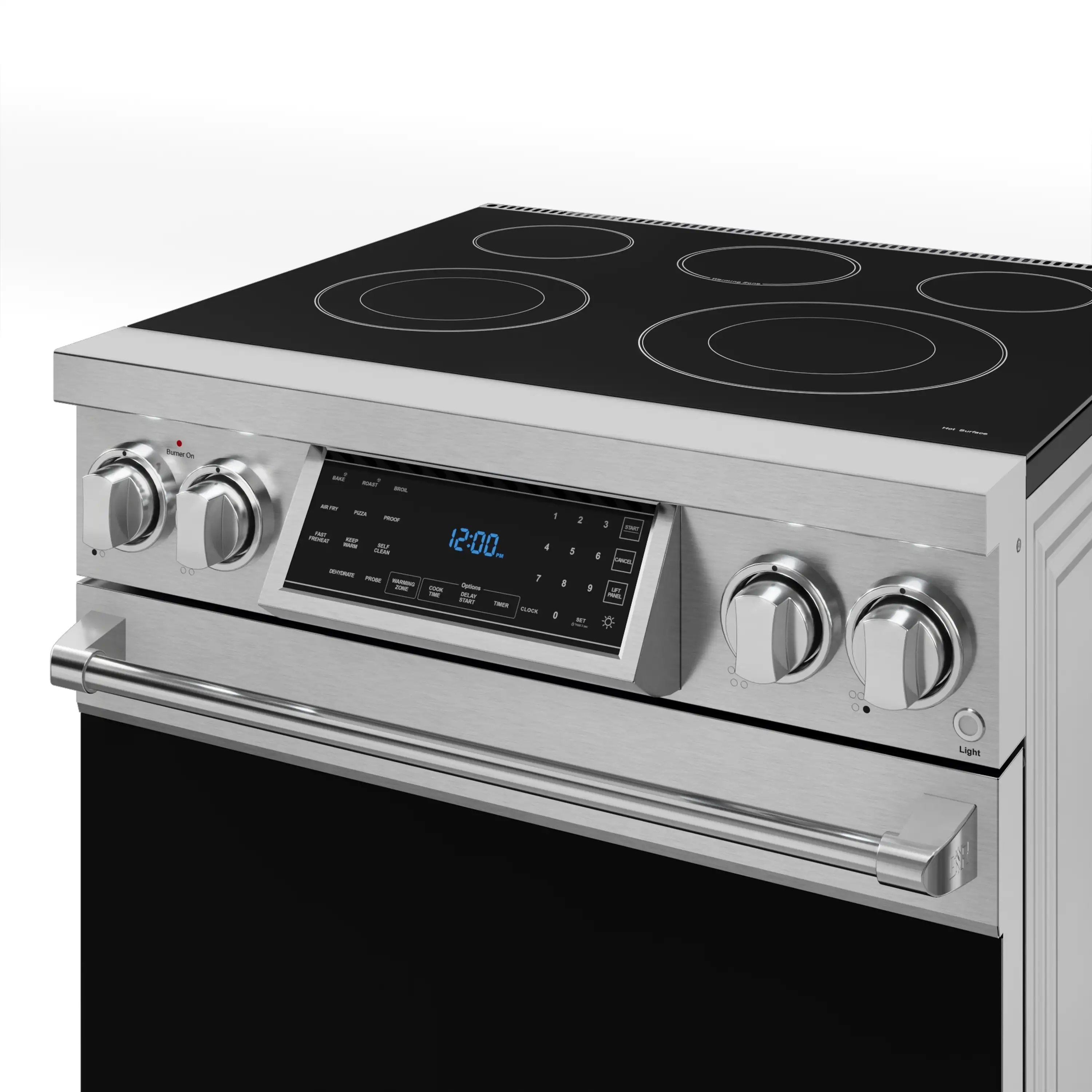 Gordon Ramsay by Thor Kitchen 4-Piece Appliance Package -  30-Inch Electric Range,  Wall Mount Range Hood, 36-Inch French Door Refrigerator, and Dishwasher in Stainless Steel - Image 11