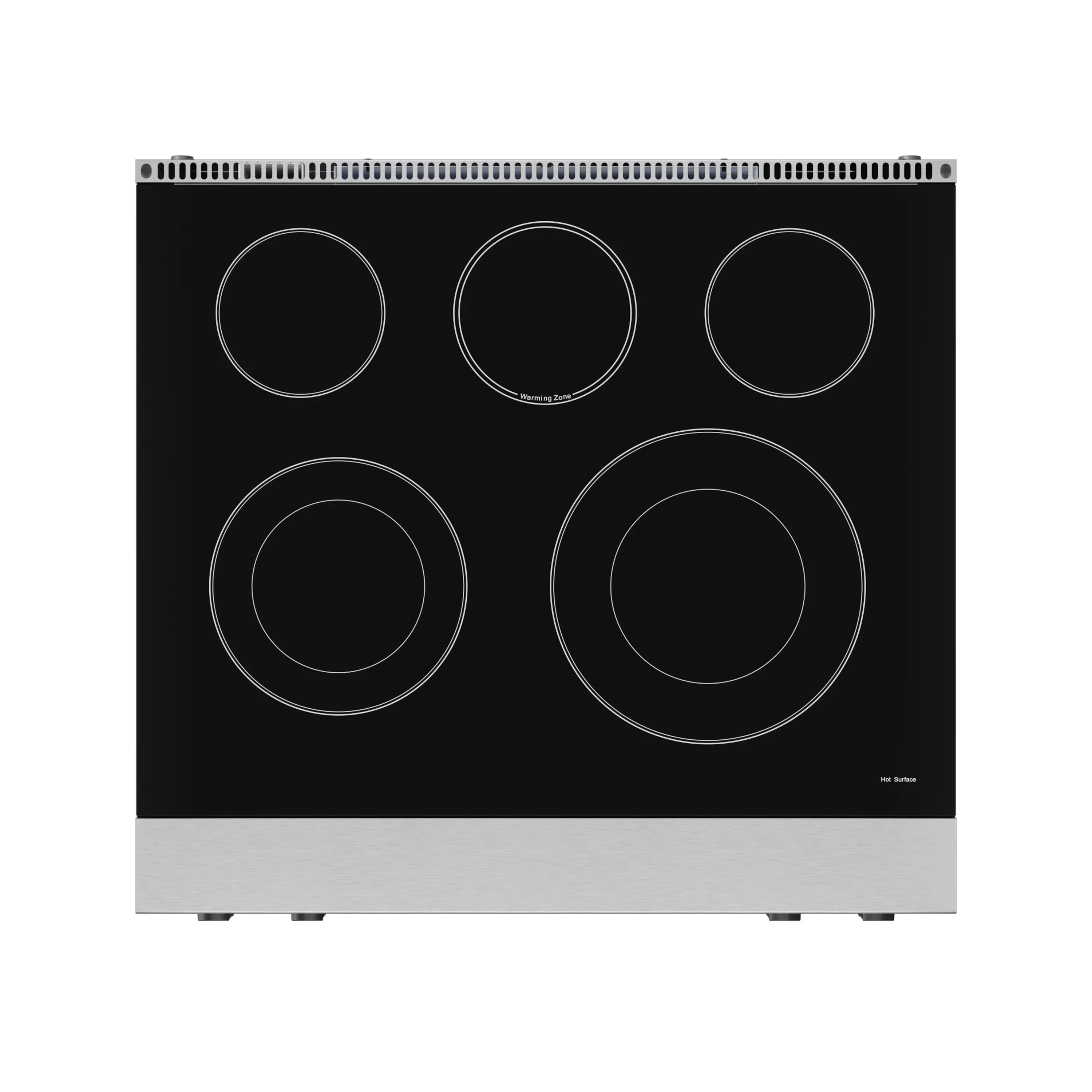 Gordon Ramsay by Thor Kitchen 4-Piece Appliance Package -  30-Inch Electric Range,  Wall Mount Range Hood, 36-Inch French Door Refrigerator, and Dishwasher in Stainless Steel with Black Trim - Image 10
