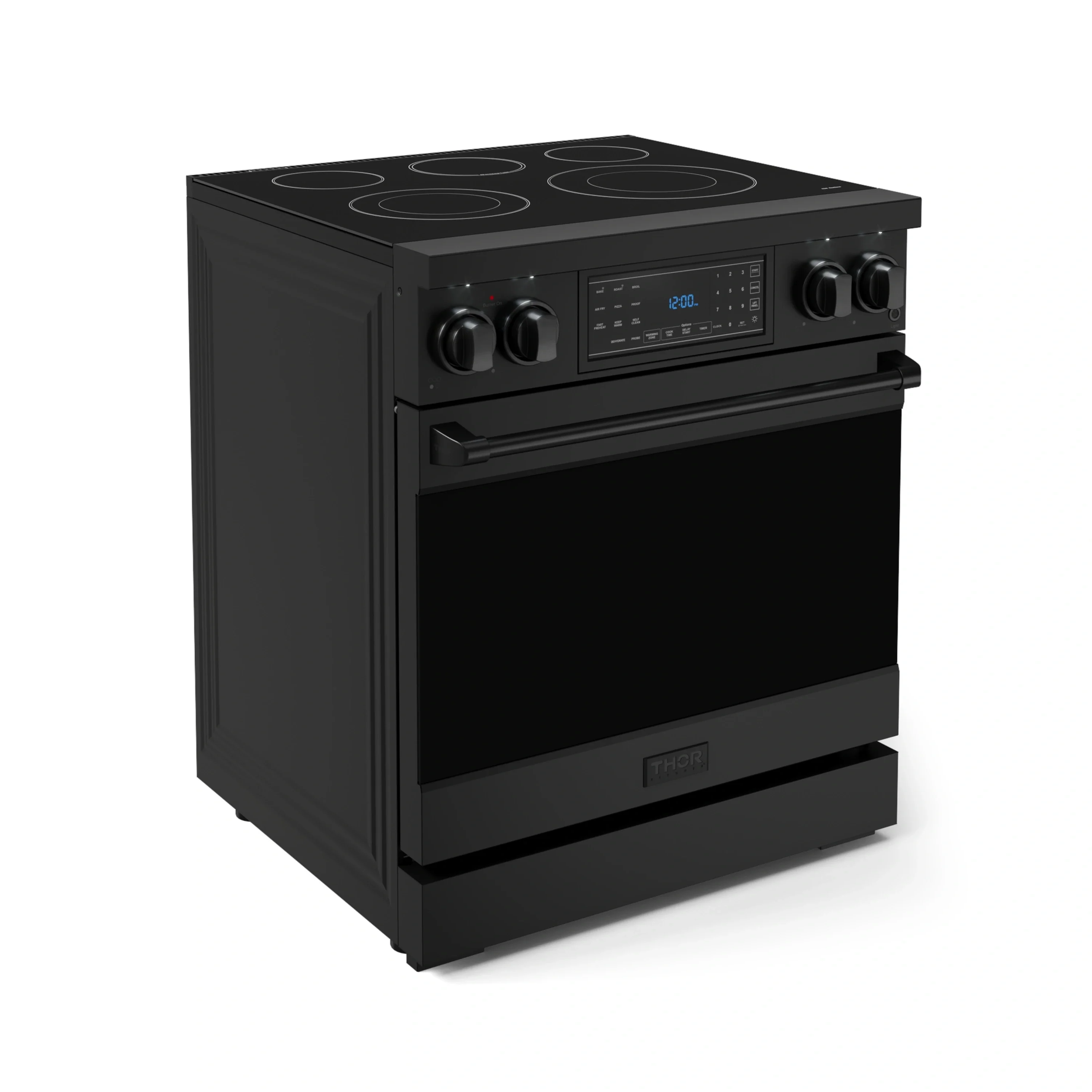 Gordon Ramsay by Thor Kitchen 4-Piece Appliance Package -  30-Inch Electric Range,  Wall Mount Range Hood, 36-Inch French Door Refrigerator, and Dishwasher in Black - Image 6