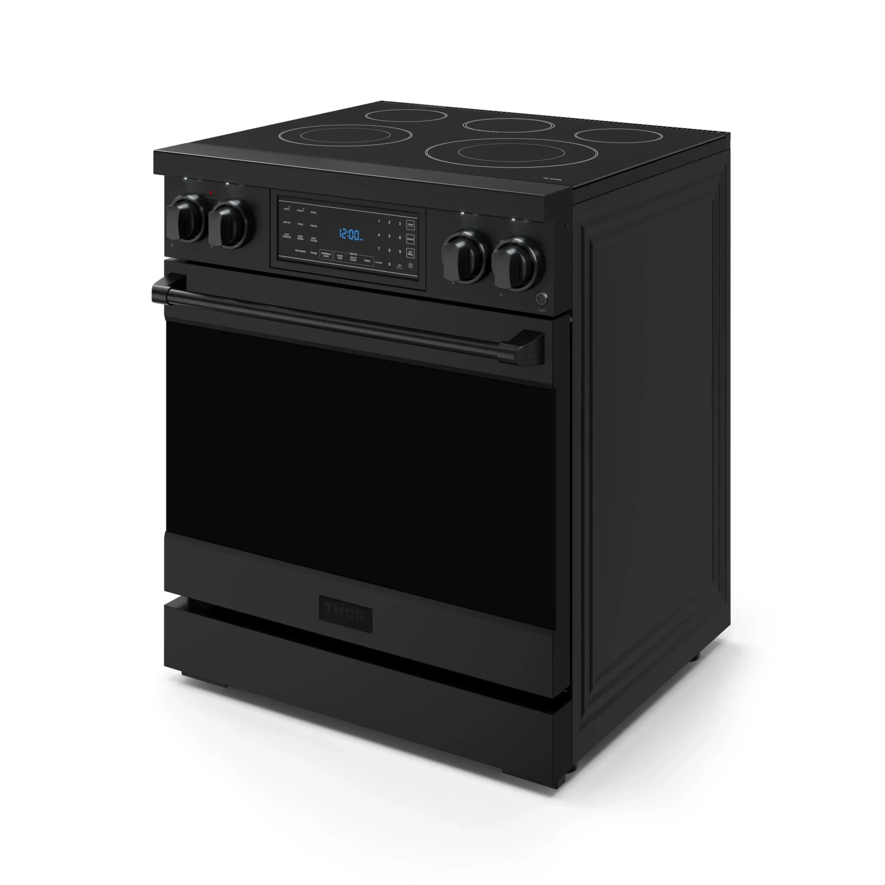 Gordon Ramsay by Thor Kitchen 4-Piece Appliance Package -  30-Inch Electric Range,  Wall Mount Range Hood, 36-Inch French Door Refrigerator, and Dishwasher in Black - Image 7