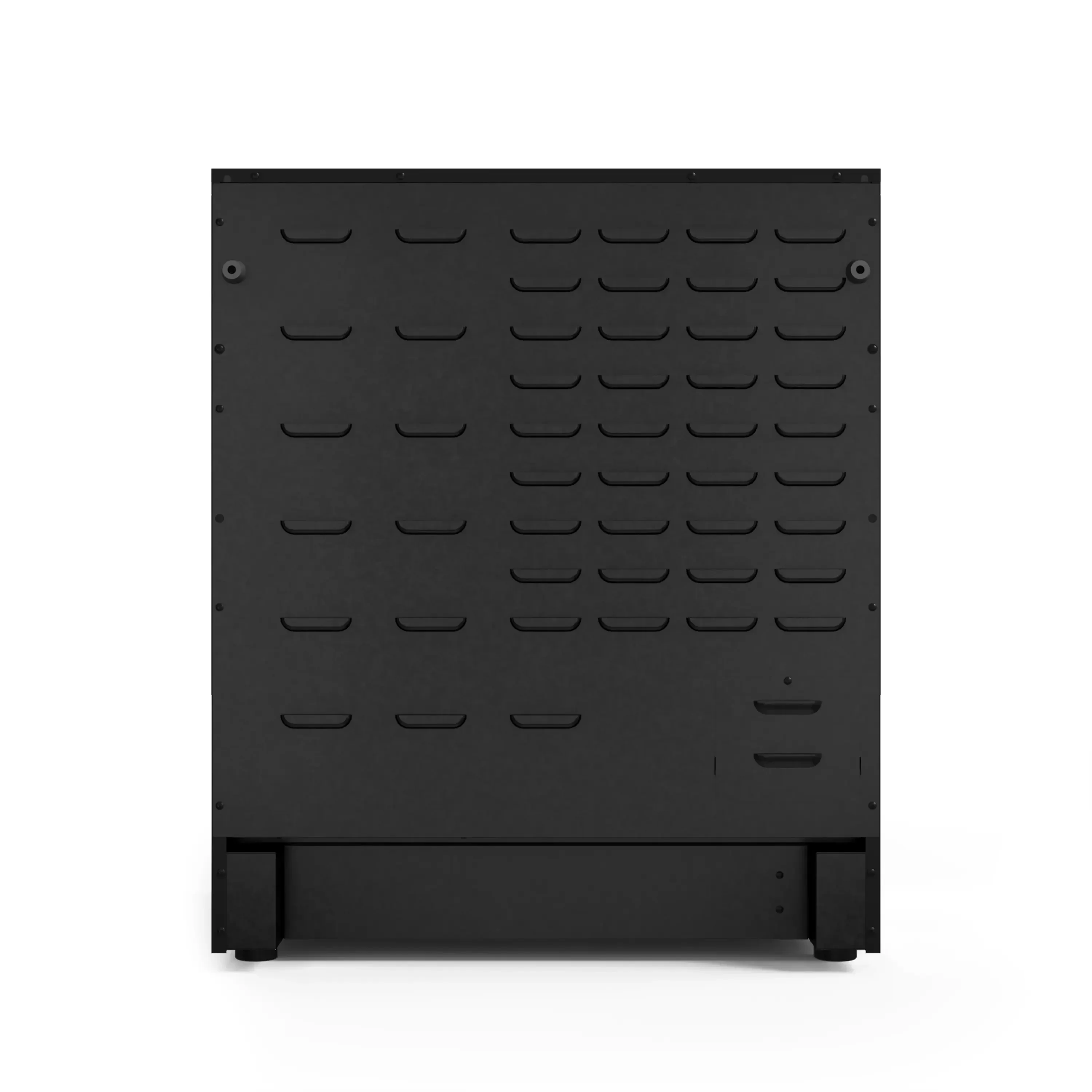 Gordon Ramsay by Thor Kitchen 4-Piece Appliance Package -  30-Inch Electric Range,  Wall Mount Range Hood, 36-Inch French Door Refrigerator, and Dishwasher in Black with Blue Trim - Image 14