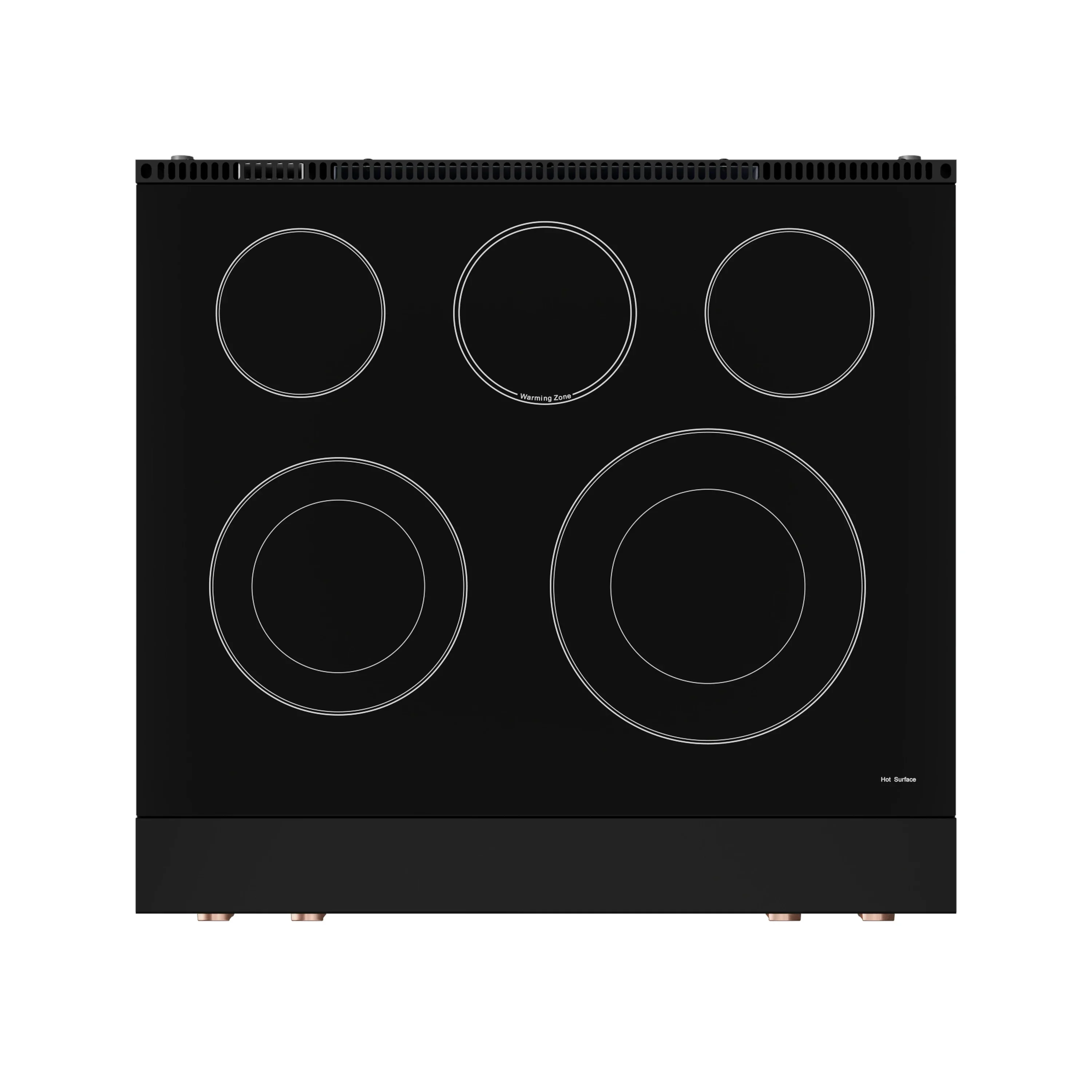 Gordon Ramsay by Thor Kitchen 4-Piece Appliance Package -  30-Inch Electric Range,  Wall Mount Range Hood, 36-Inch French Door Refrigerator, and Dishwasher in Black with Rose Gold Trim - Image 10