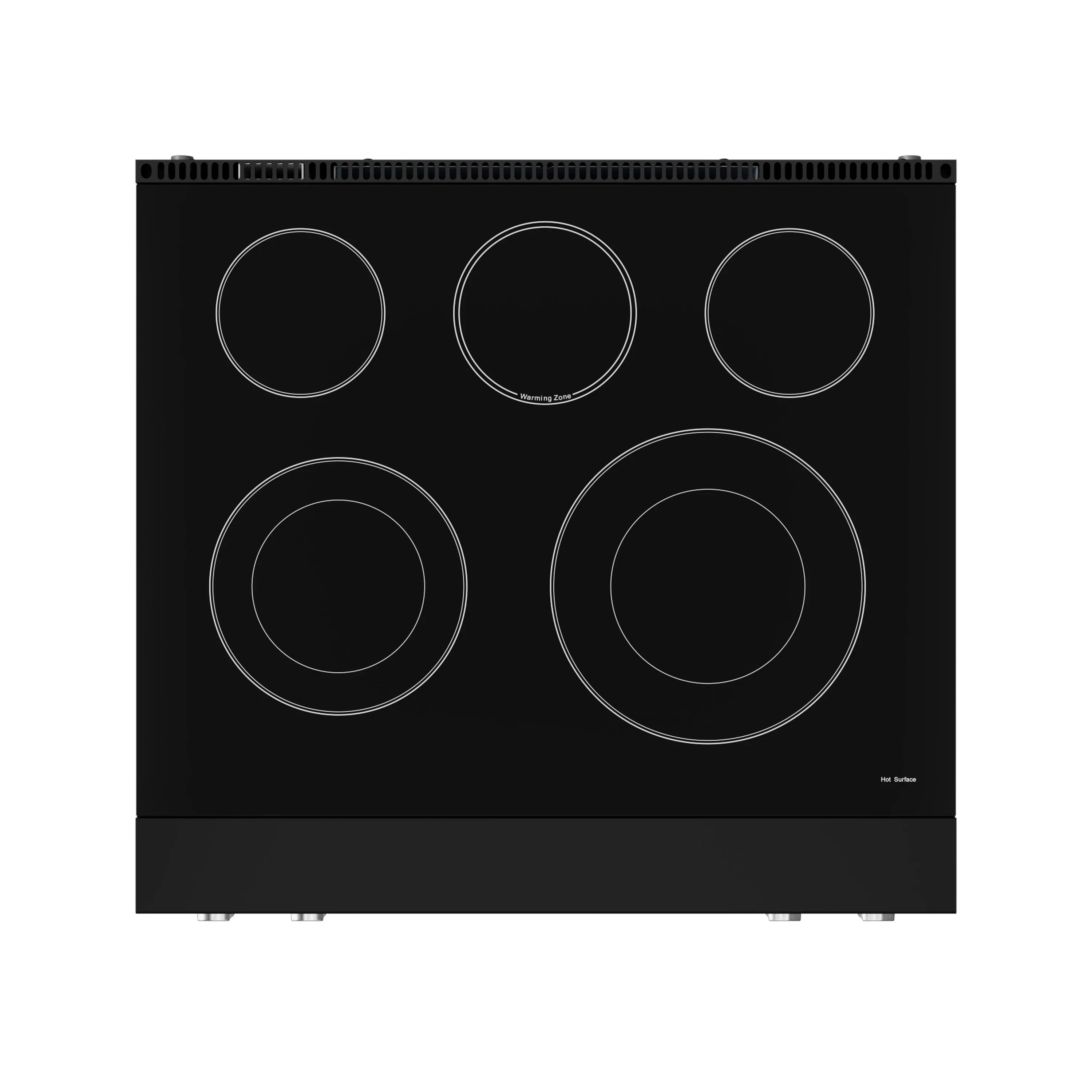 Gordon Ramsay by Thor Kitchen 4-Piece Appliance Package -  30-Inch Electric Range,  Wall Mount Range Hood, 36-Inch French Door Refrigerator, and Dishwasher in Black with Stainless Steel Trim - Image 10
