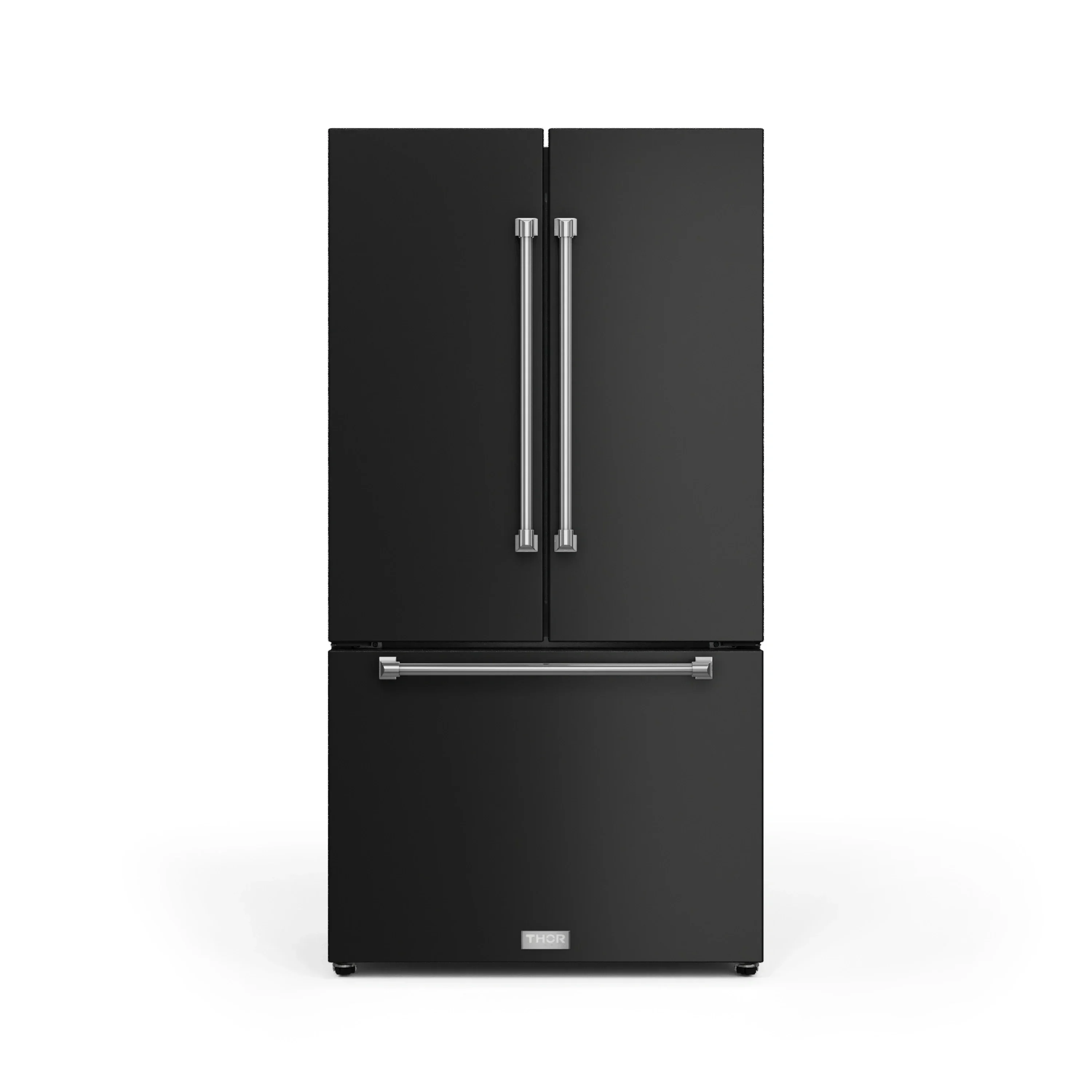Gordon Ramsay by Thor Kitchen 4-Piece Appliance Package -  30-Inch Electric Range,  Wall Mount Range Hood, 36-Inch French Door Refrigerator, and Dishwasher in Black with Stainless Steel Trim - Image 15
