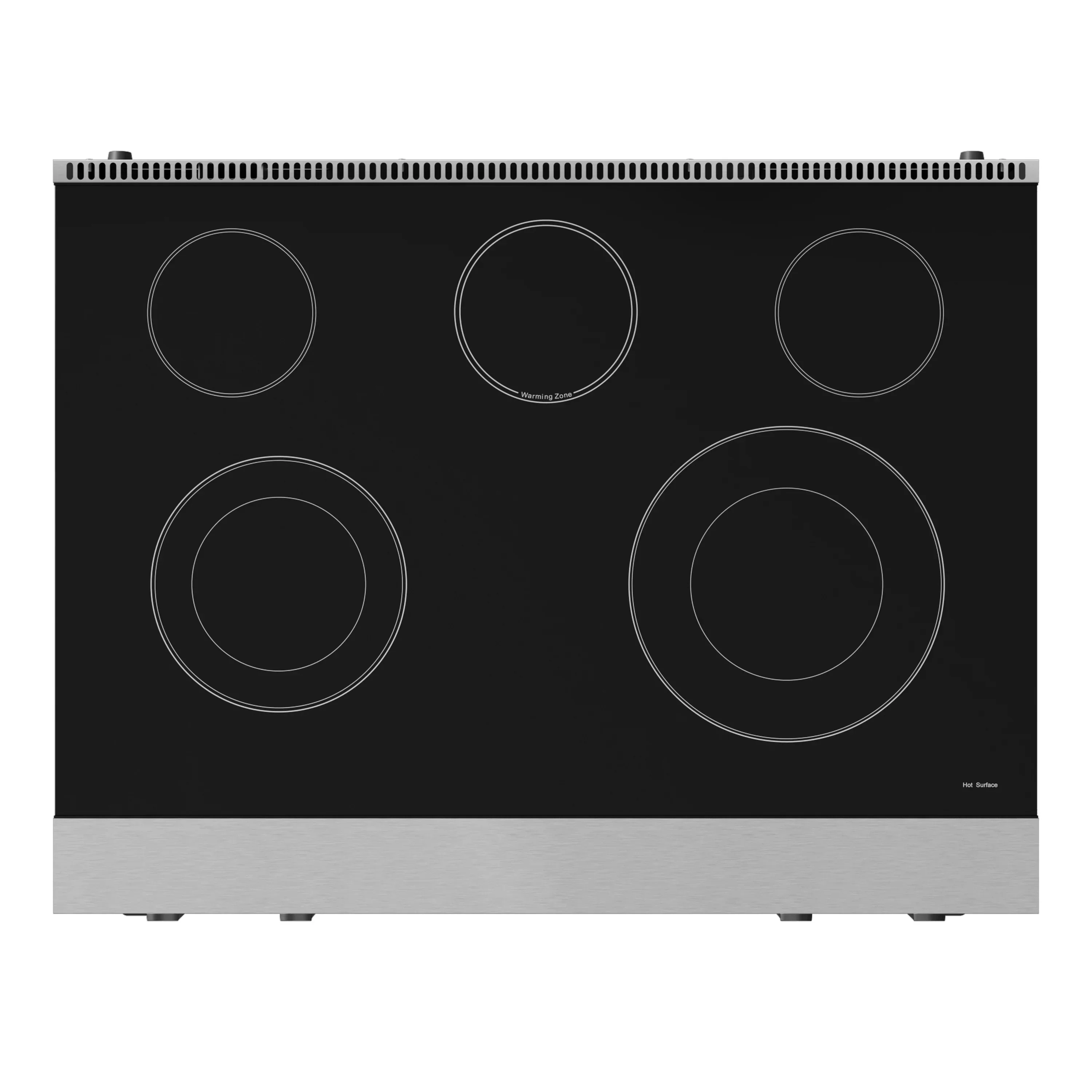 Gordon Ramsay by Thor Kitchen 4-Piece Appliance Package -  36-Inch Electric Range, Wall Mount Range Hood, 36-Inch French Door Refrigerator, and Dishwasher in Stainless Steel with Black Trim - Image 10