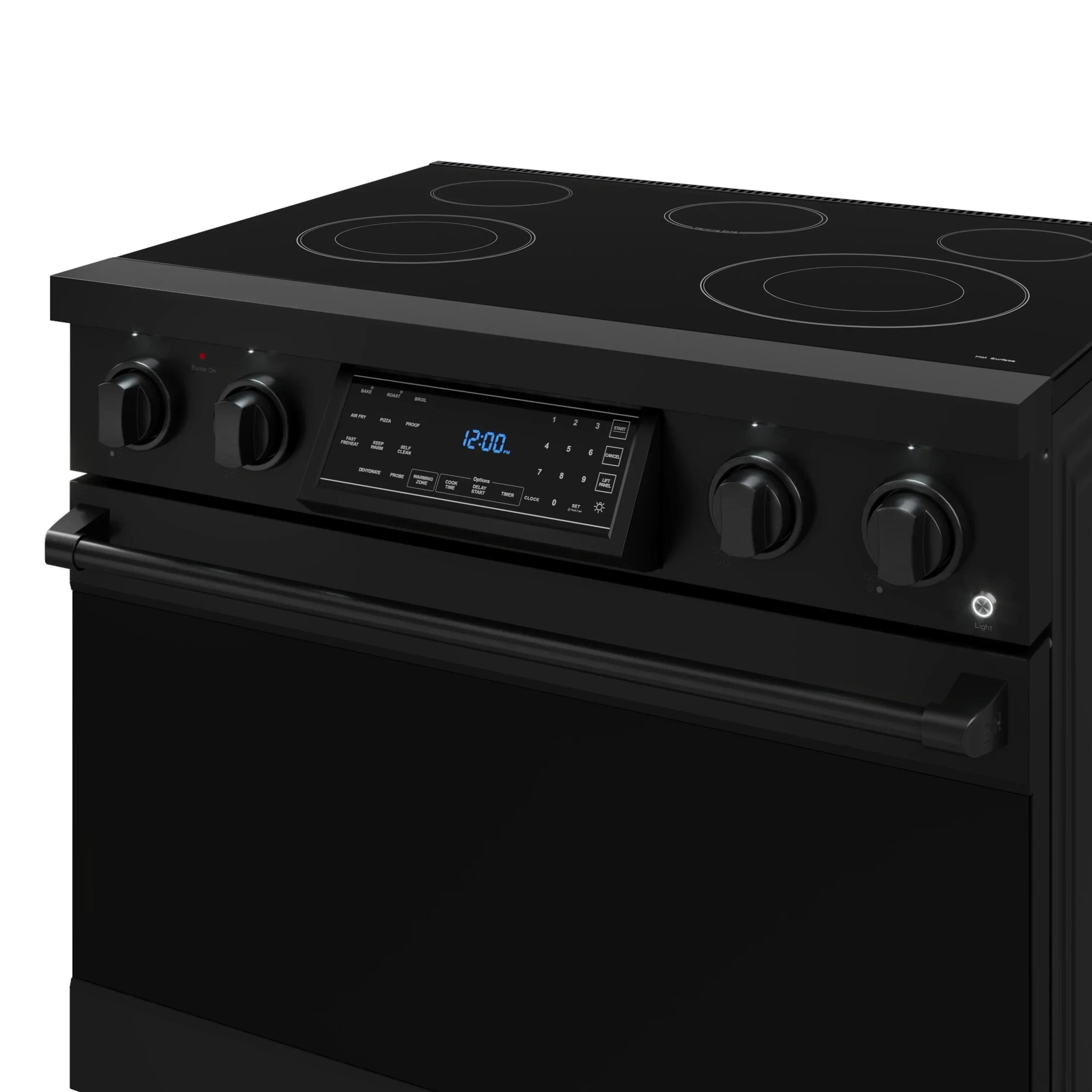 Gordon Ramsay by Thor Kitchen 4-Piece Appliance Package -  36-Inch Electric Range, Wall Mount Range Hood, 36-Inch French Door Refrigerator, and Dishwasher in Black - Image 10