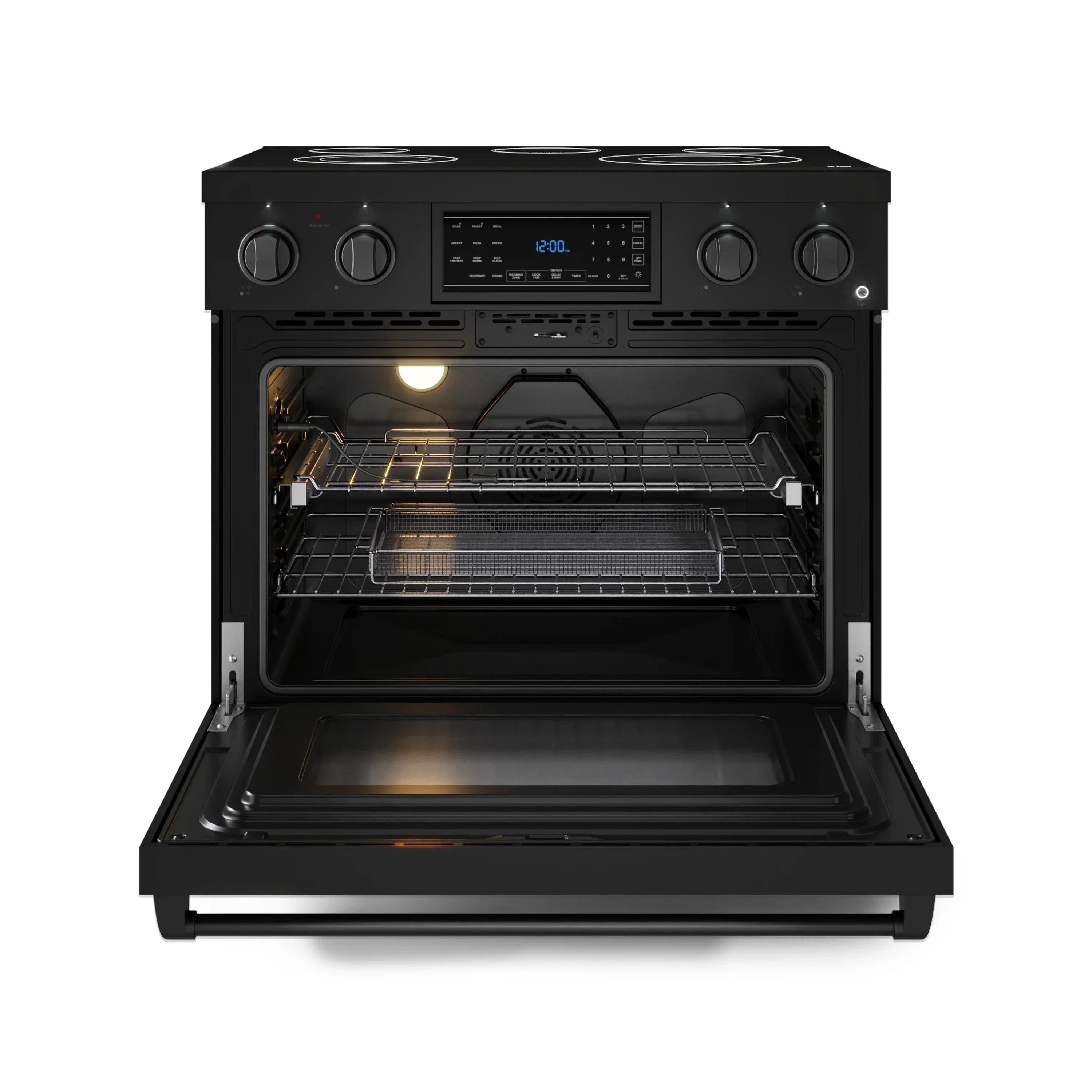 Gordon Ramsay by Thor Kitchen 4-Piece Appliance Package -  36-Inch Electric Range, Wall Mount Range Hood, 36-Inch French Door Refrigerator, and Dishwasher in Black - Image 8