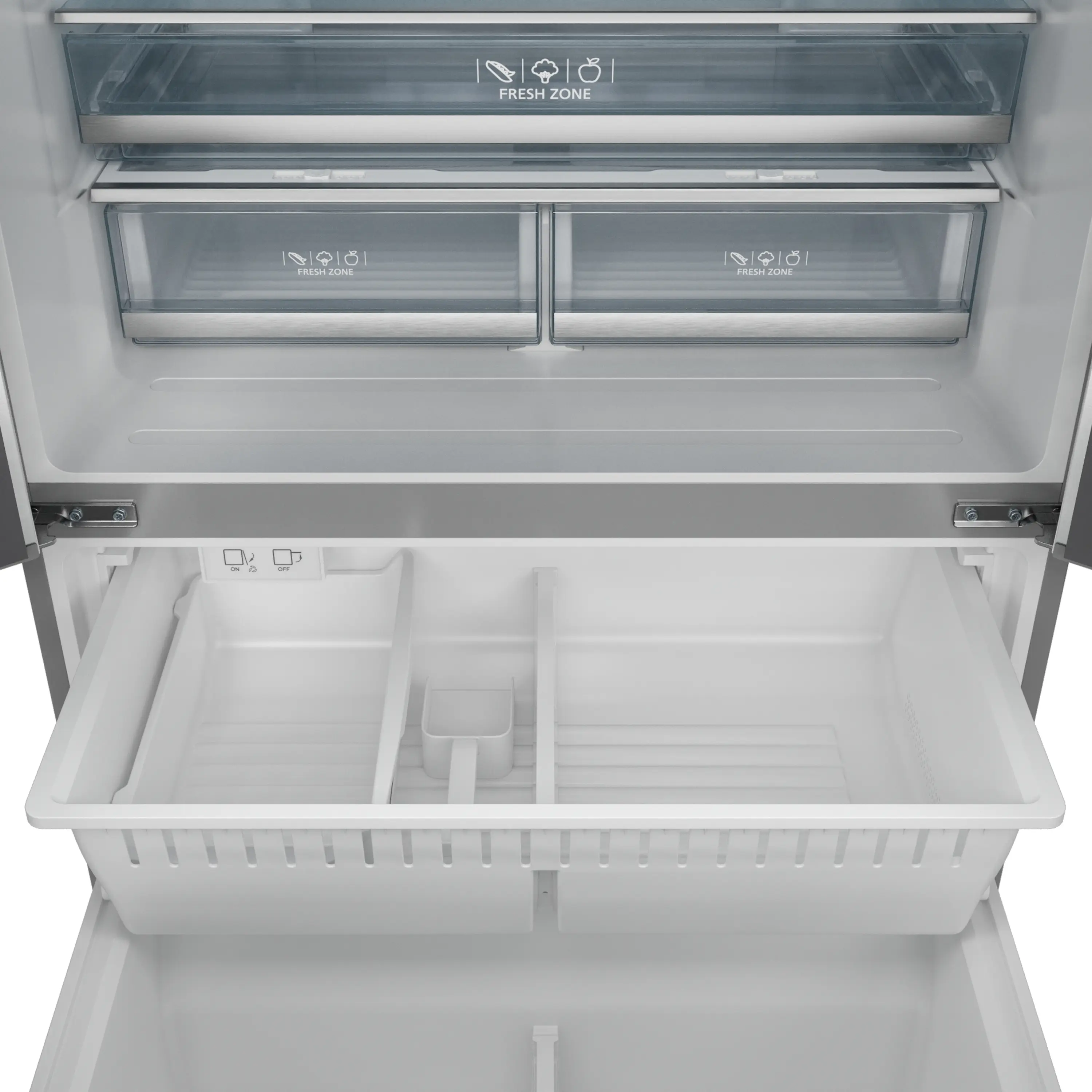 Gordon Ramsay by Thor Kitchen 4-Piece Appliance Package -  48-Inch Natural Gas Range, Wall Mount Range Hood, 36-Inch French Door Refrigerator, and Dishwasher in Stainless Steel - Image 16