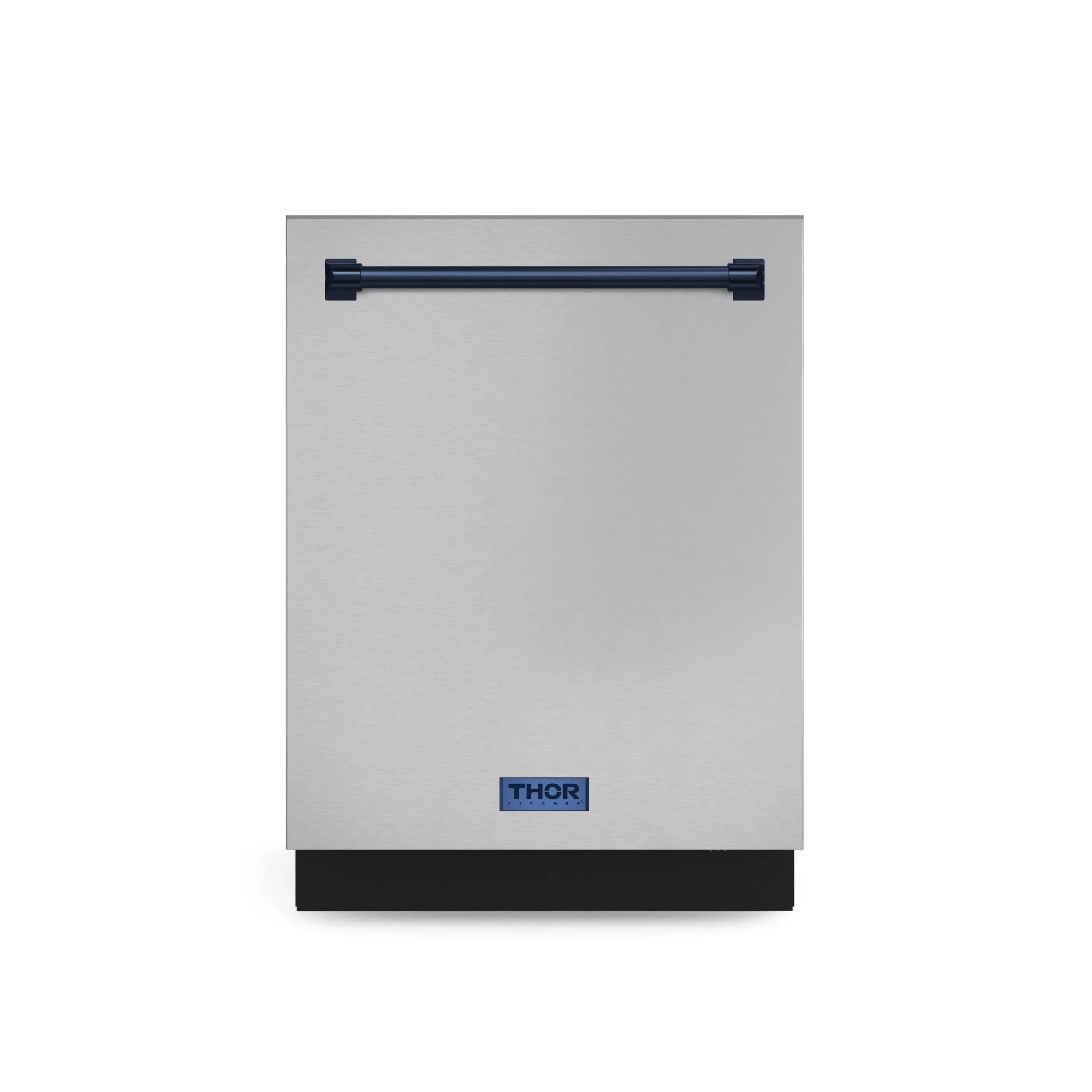 Gordon Ramsay by Thor Kitchen 4-Piece Appliance Package -  48-Inch Natural Gas Range, Wall Mount Range Hood, 36-Inch French Door Refrigerator, and Dishwasher in Stainless Steel with Blue Trim - Image 22
