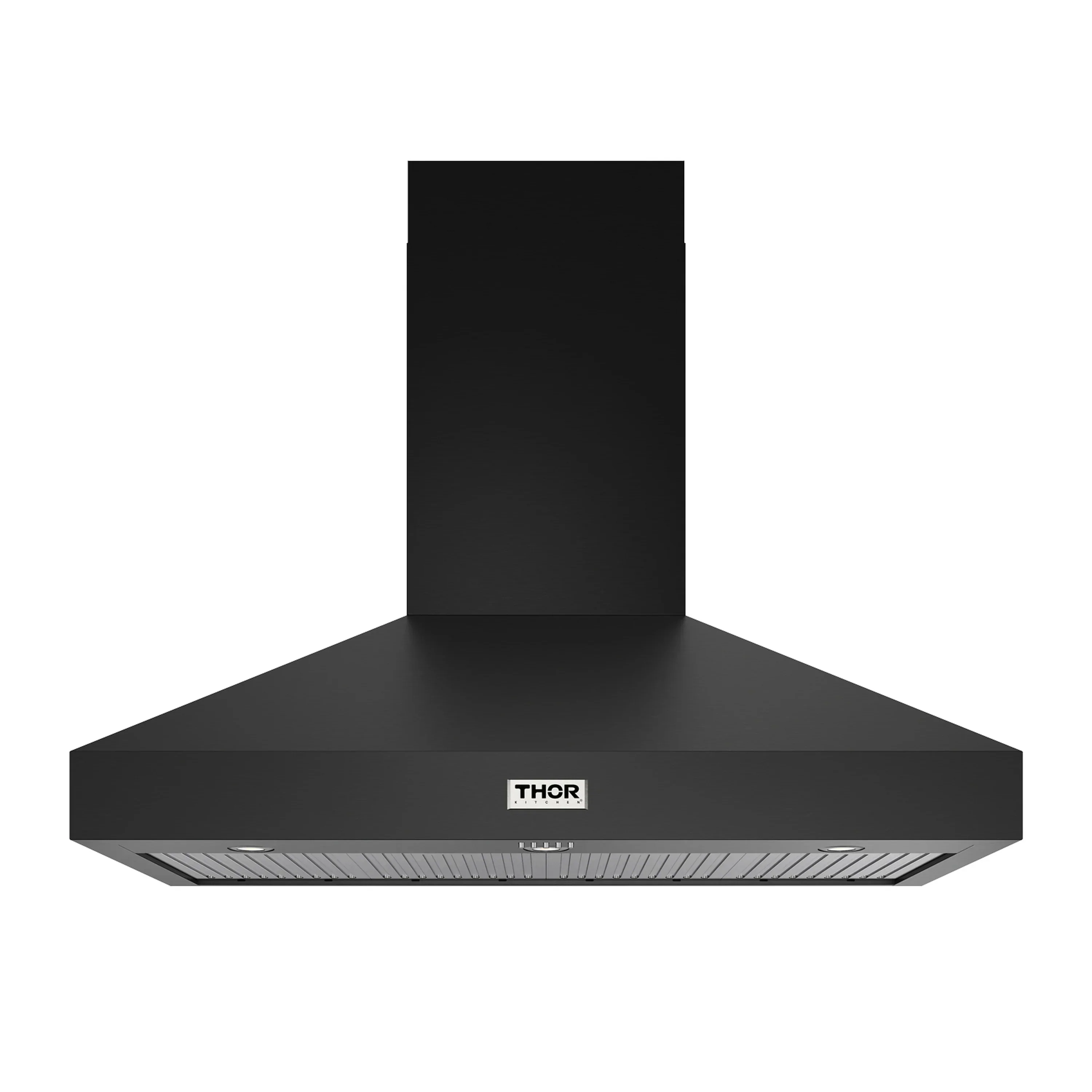 Gordon Ramsay by Thor Kitchen 4-Piece Appliance Package -  48-Inch Natural Gas Range, Wall Mount Range Hood, 36-Inch French Door Refrigerator, and Dishwasher in Black - Image 33