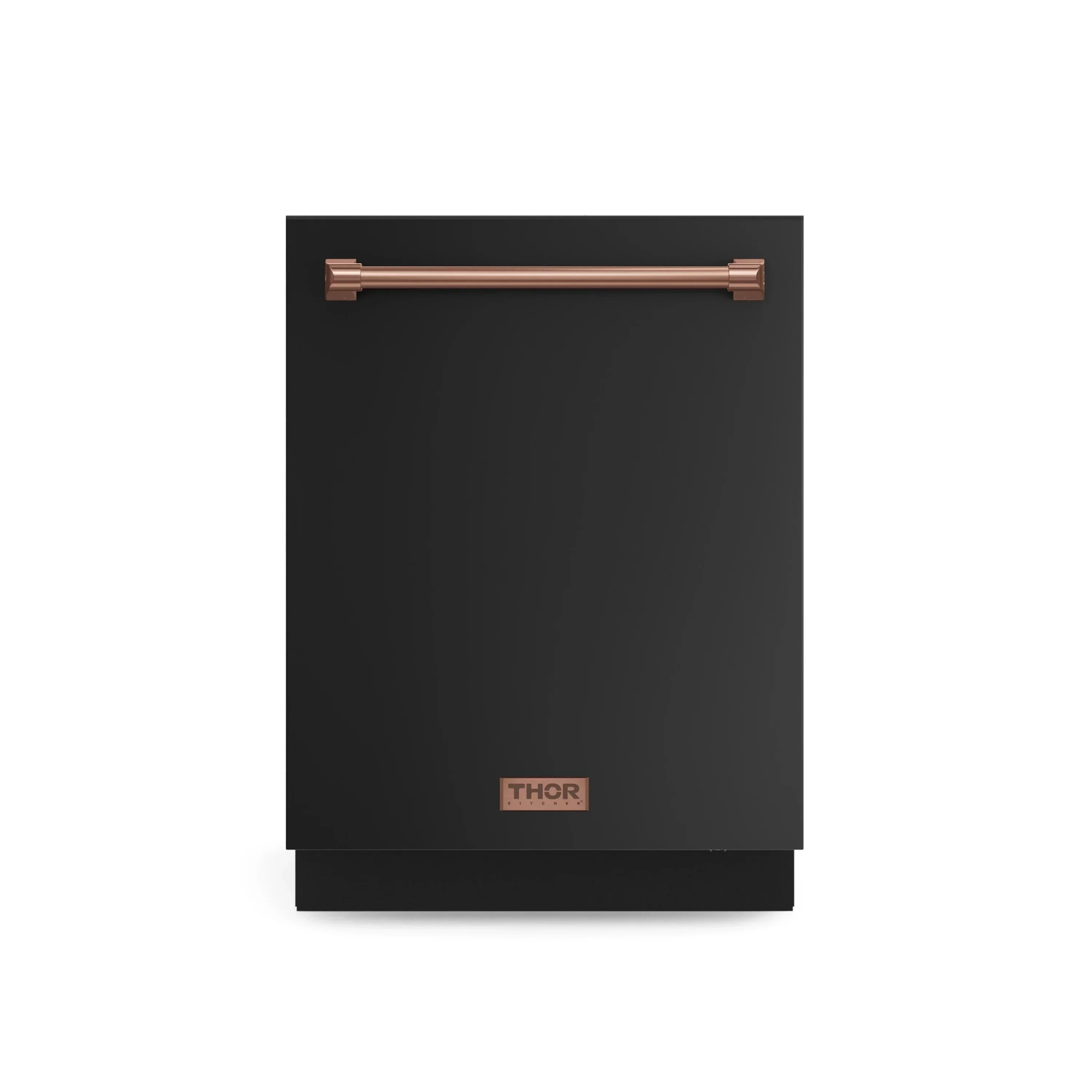 Gordon Ramsay by Thor Kitchen 4-Piece Appliance Package -  48-Inch Propane Gas Range, Wall Mount Range Hood, 36-Inch French Door Refrigerator, and Dishwasher in Black with Rose Gold Trim - Image 22