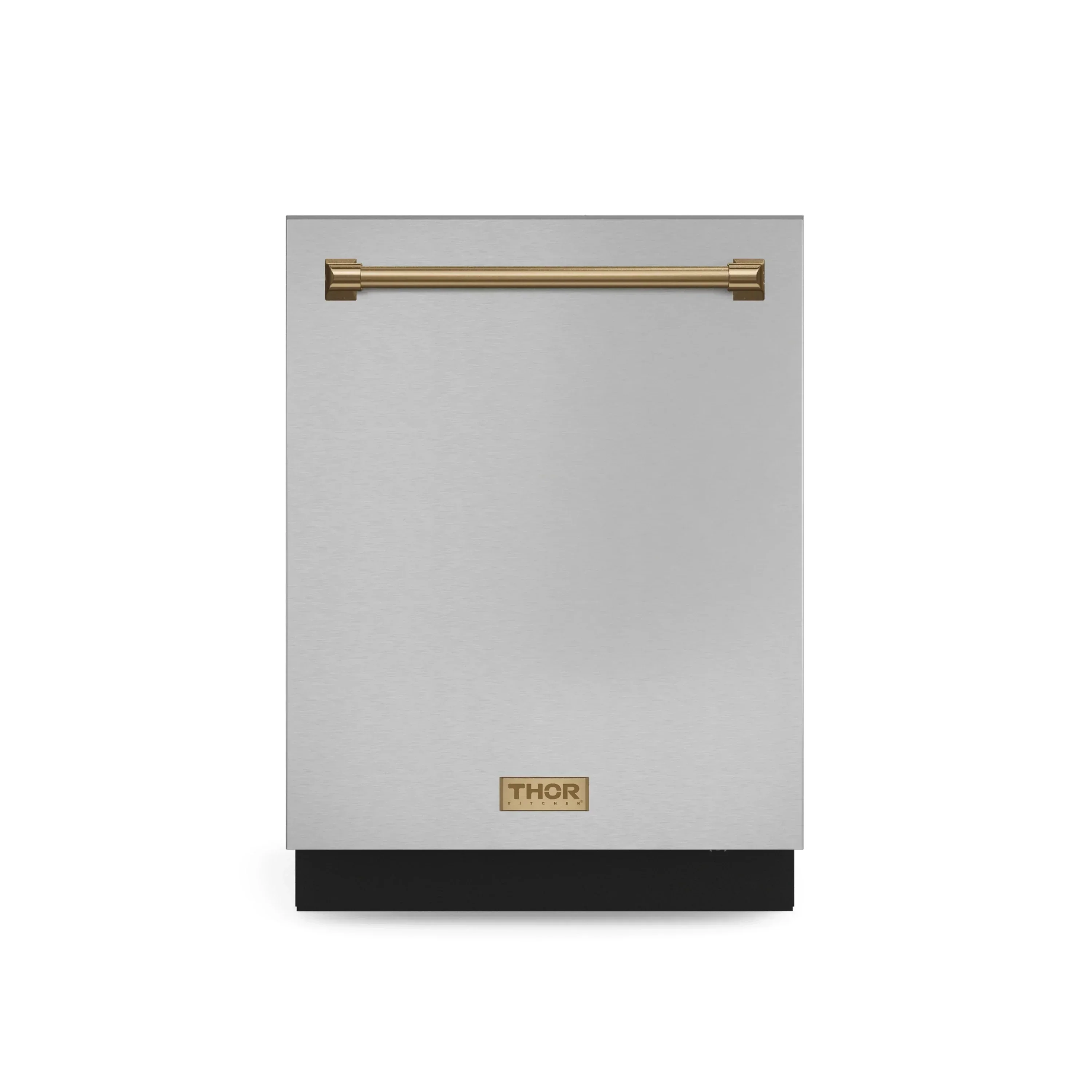 Gordon Ramsay by Thor Kitchen 4-Piece Appliance Package -  48-Inch Propane Gas Range, Wall Mount Range Hood, 36-Inch French Door Refrigerator, and Dishwasher in Stainless Steel with Bronze Trim - Image 25