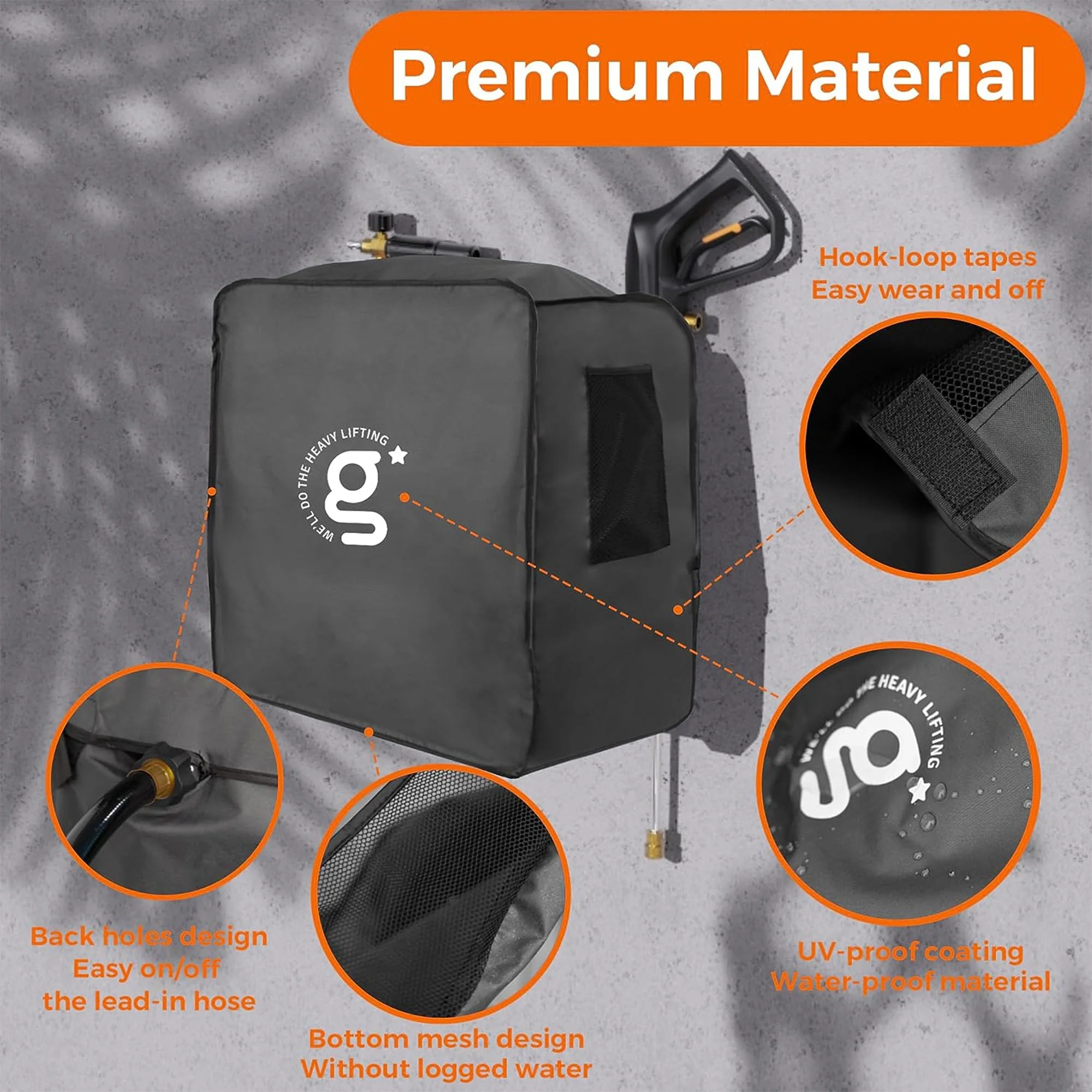 Giraffe Tools Grandfalls Retractable Pressure Washer Cover - Image 2