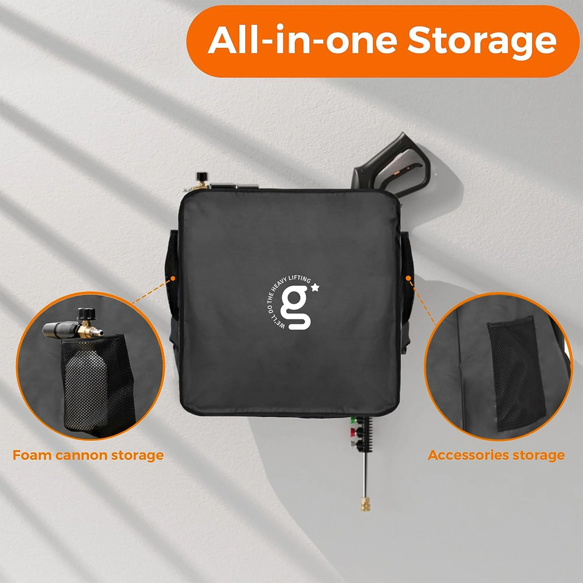 Giraffe Tools Grandfalls Retractable Pressure Washer Cover - Image 3