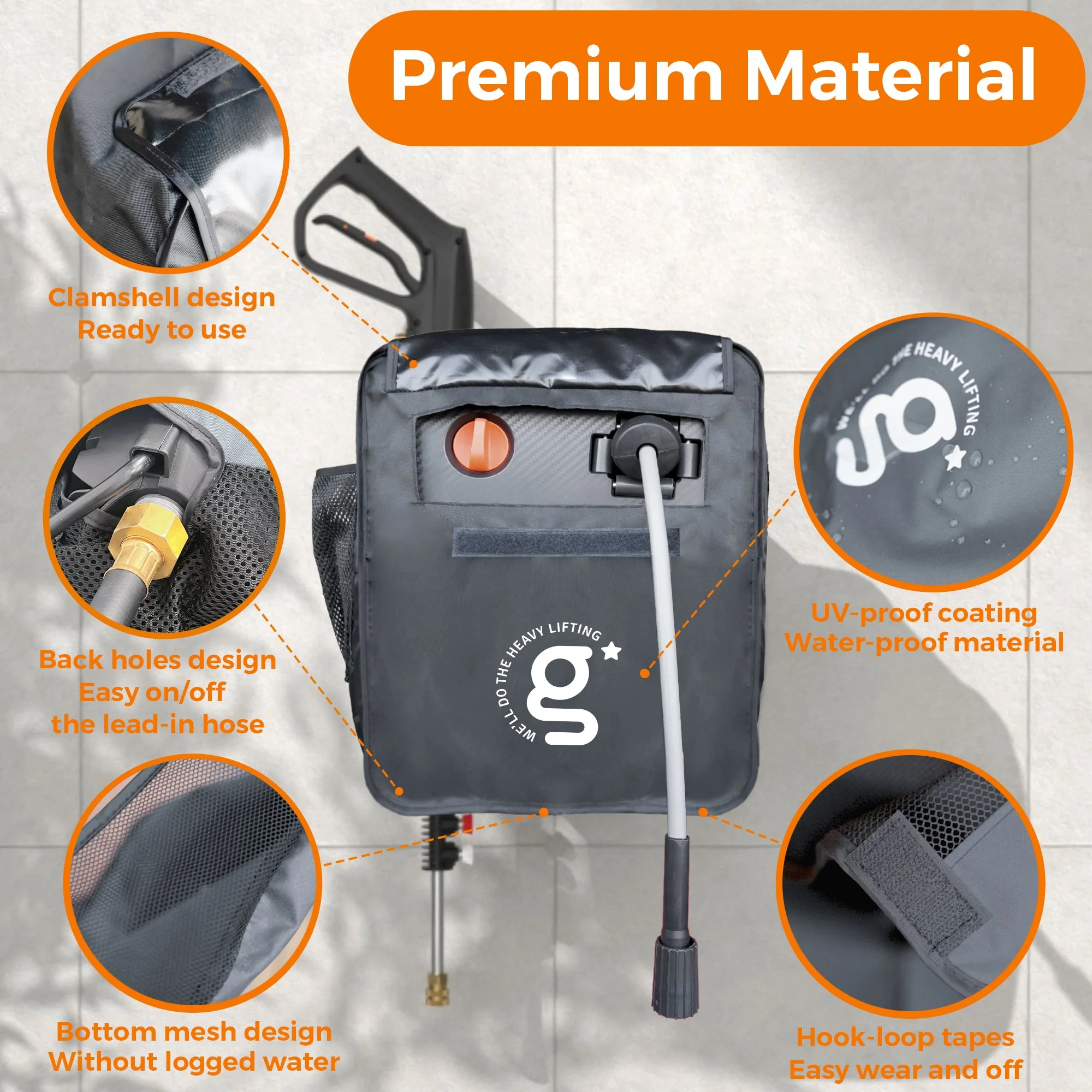 Giraffe Tools Grandfalls Retractable Pressure Washer Cover - Image 9