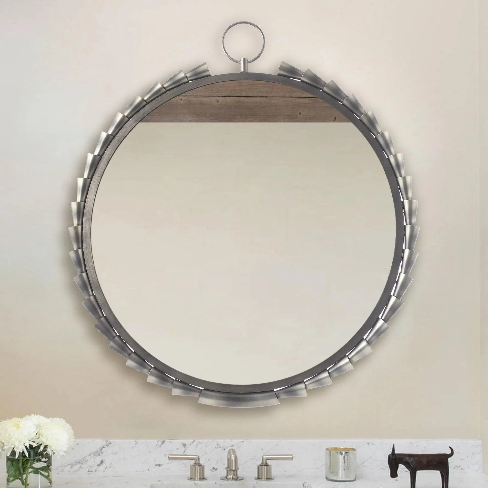 Parrot Uncle Grey Modern Classic Sunset Wall Mirror (ACC-PWM230308-3) - Image 5
