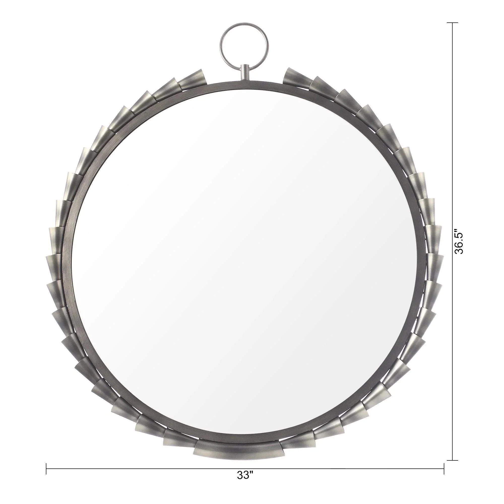 Parrot Uncle Grey Modern Classic Sunset Wall Mirror (ACC-PWM230308-3) - Image 7