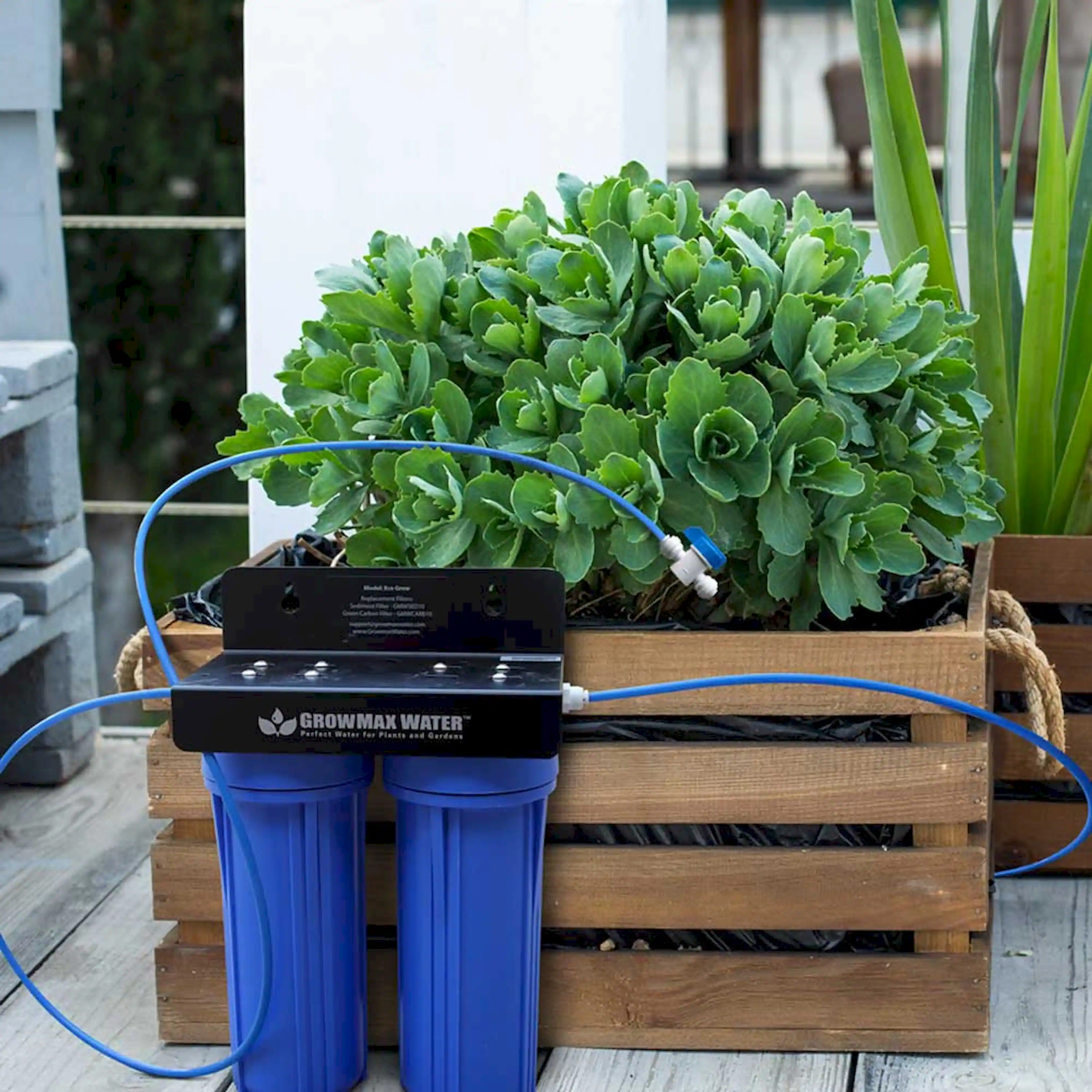 GrowMax Water ECO GROW 240 - Two-Stage Garden Water Filtration System - Eliminate up to 99% of Chlorine and Contaminants (10,000 gallons / 37,900 liters) - Image 2