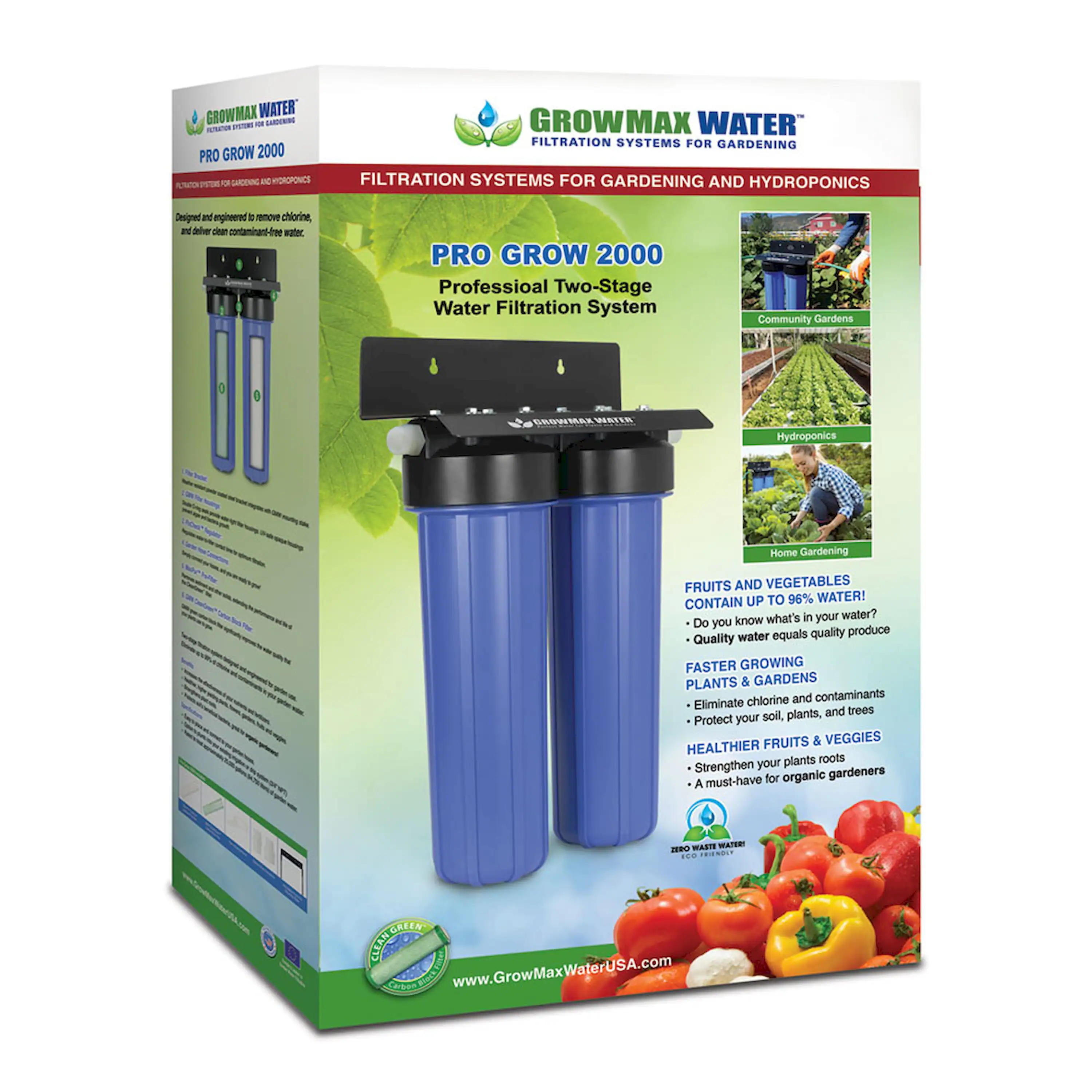 GrowMax Water SUPER GROW 800 - High-Capacity Garden Water Filtration System - Eliminate up to 99% of Chlorine and Contaminants (15,000 gallons / 56,850 liters) - Image 7